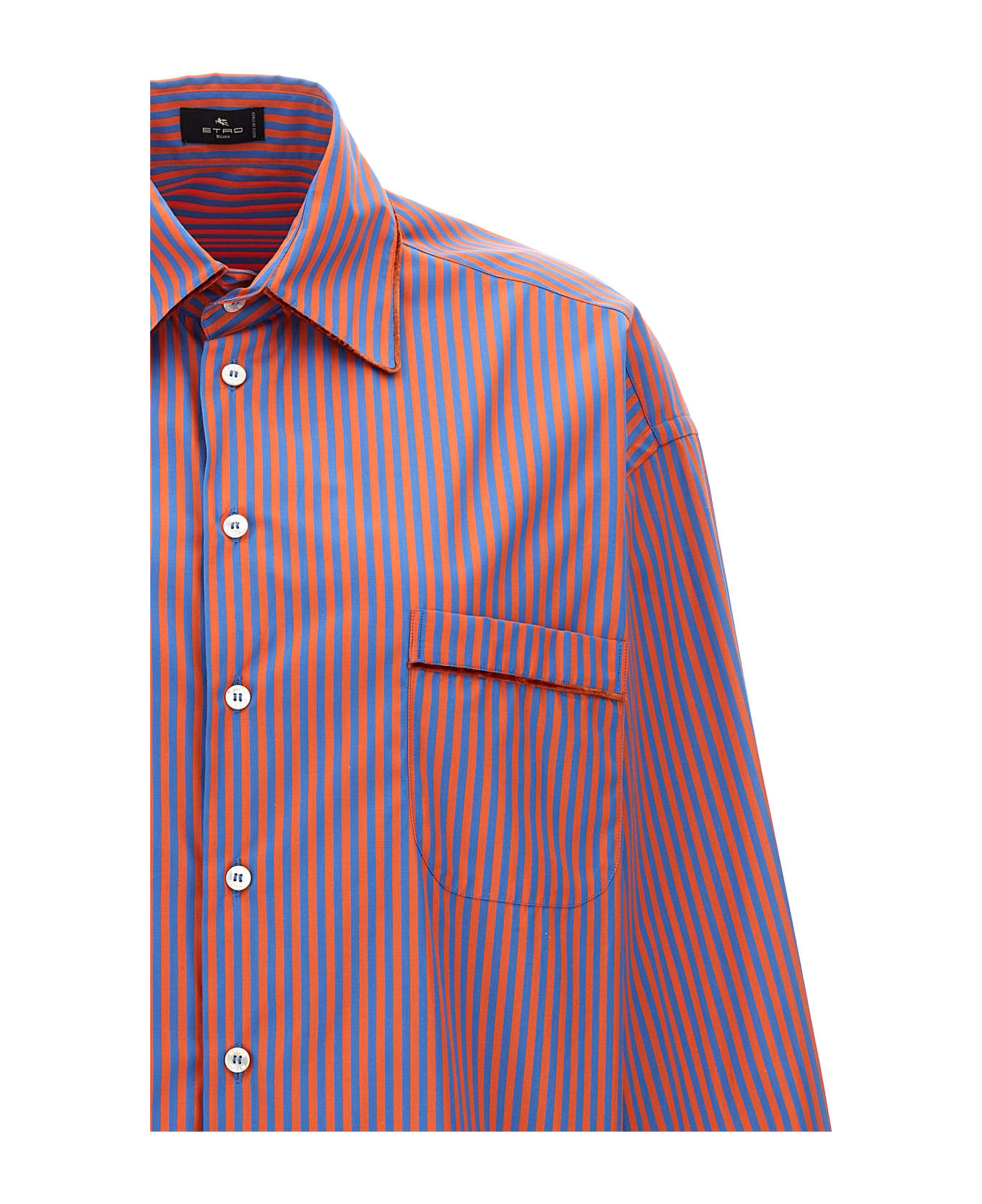 Etro Striped Shirt - BLUE/RED