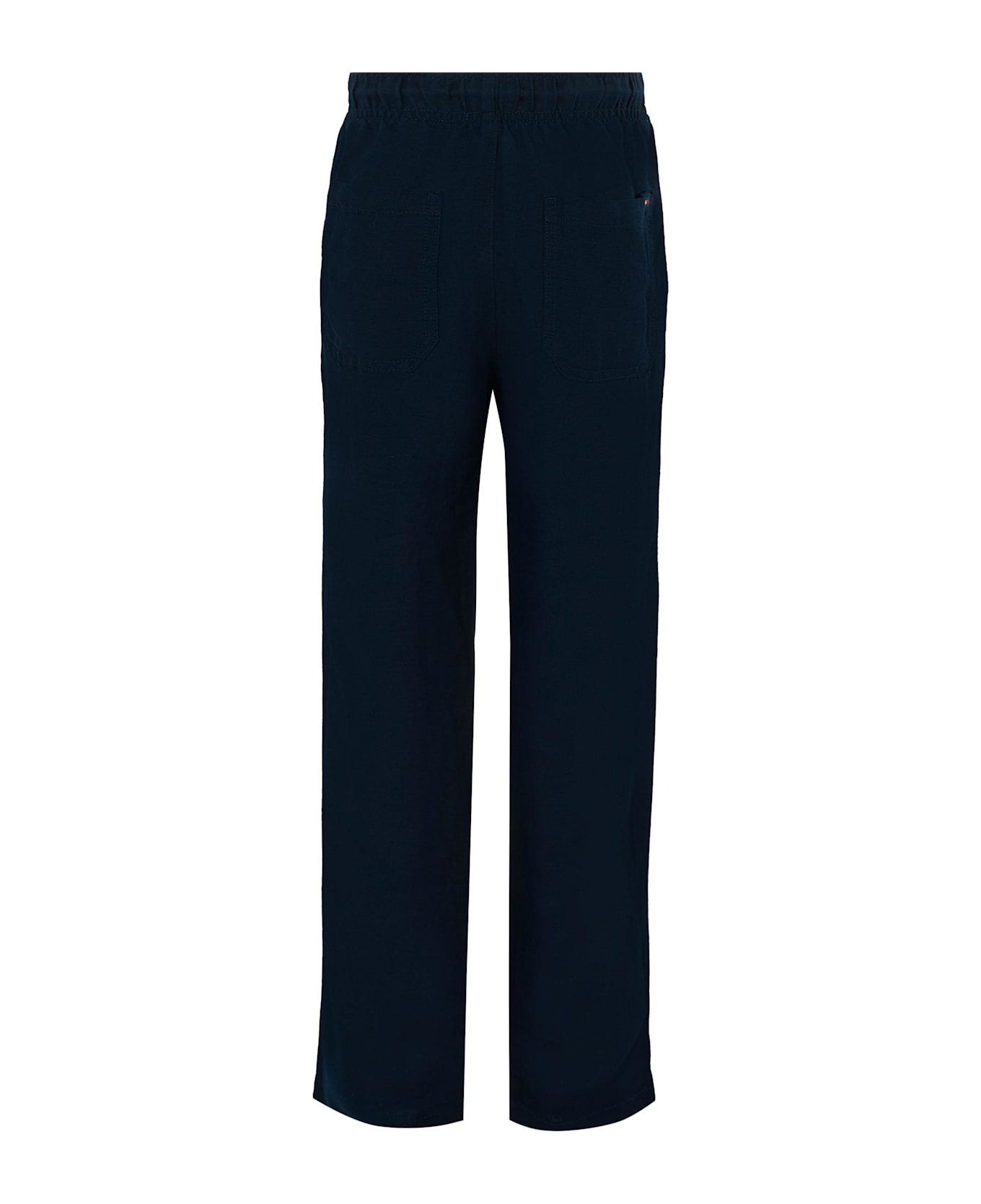 Tommy Hilfiger Blue Trousers For Boy With Flag - Blue