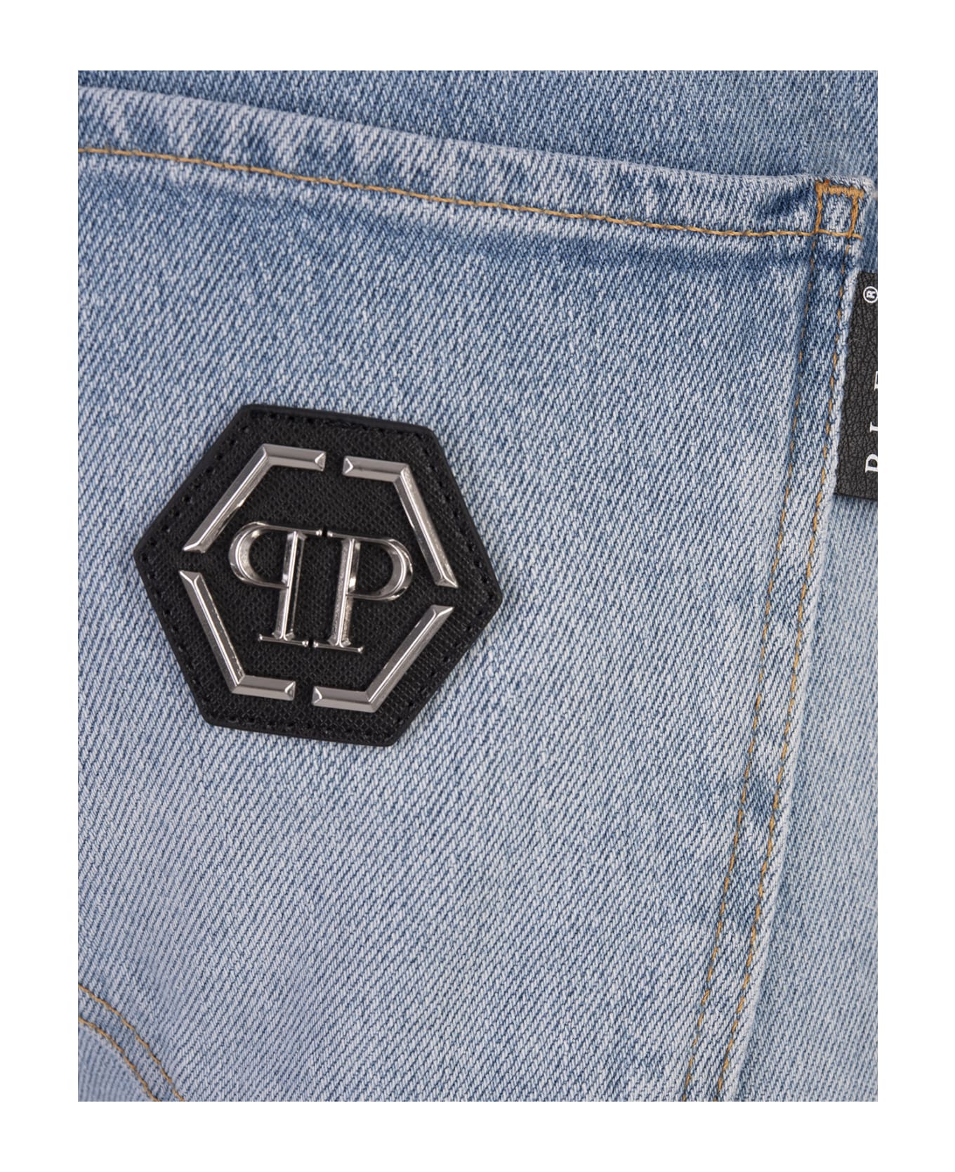 Philipp Plein Super Straight Cut Premium Jeans - Blue