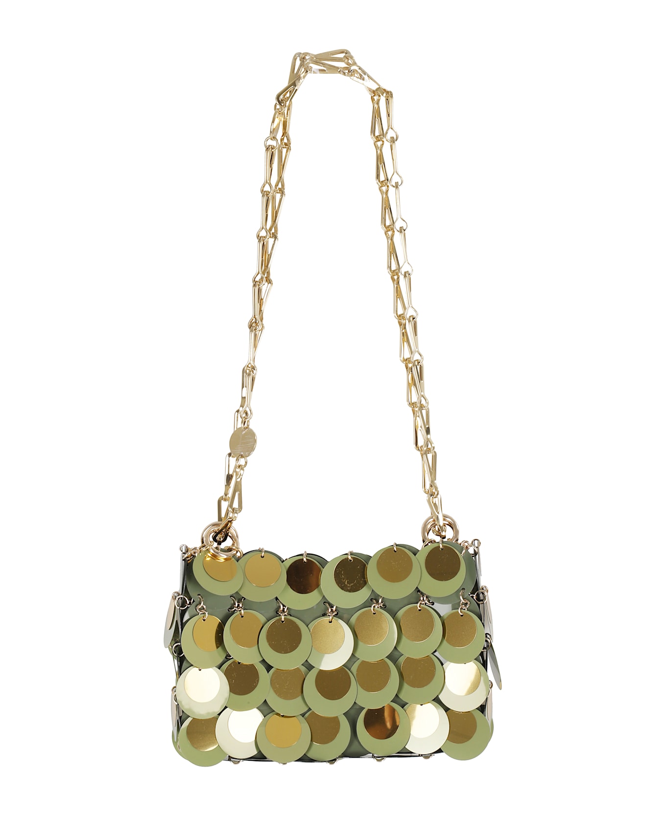 Paco Rabanne Sac A Main - Dark Green  Gold
