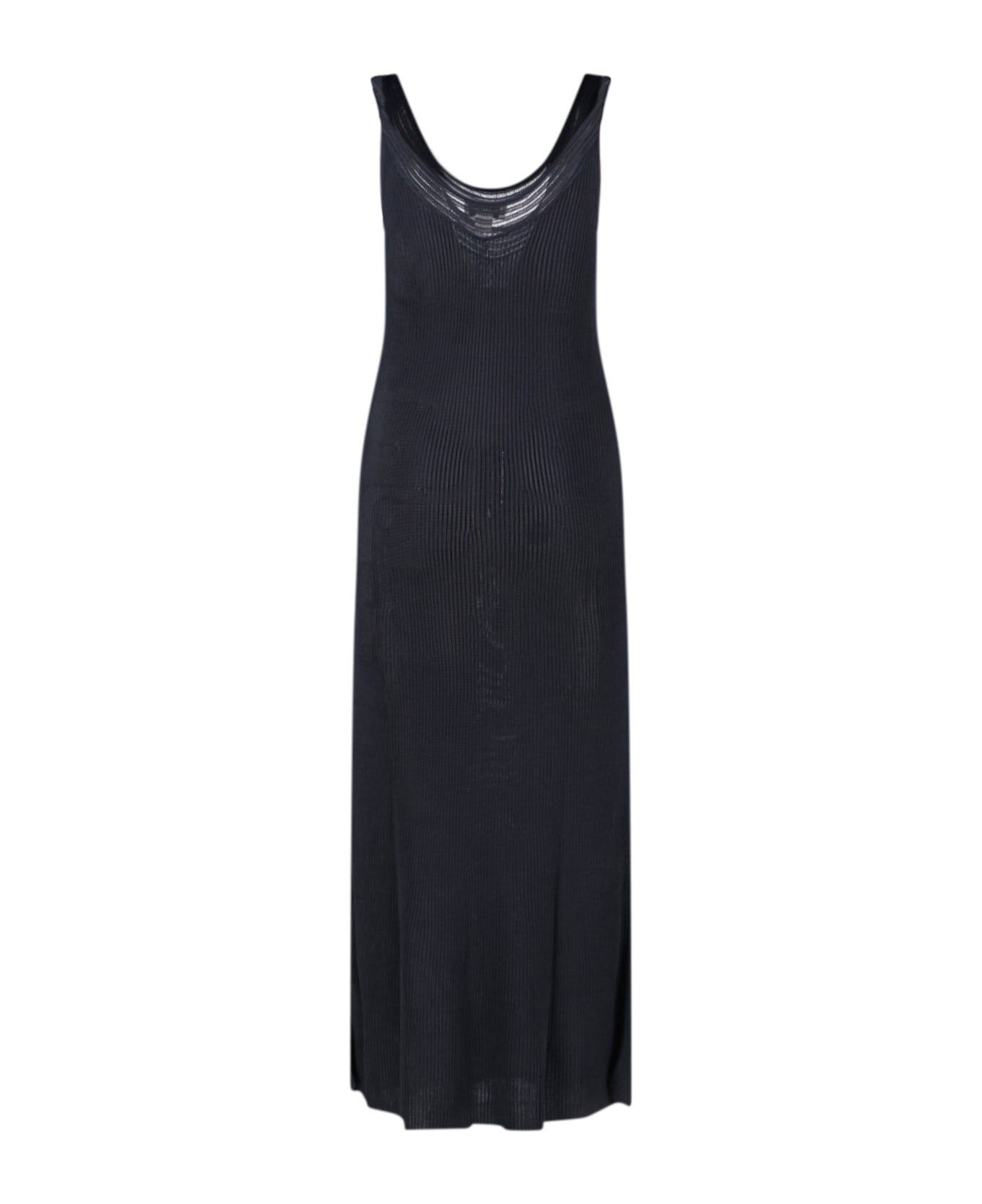 Calvin Klein Knitted Maxi Dress - Black  