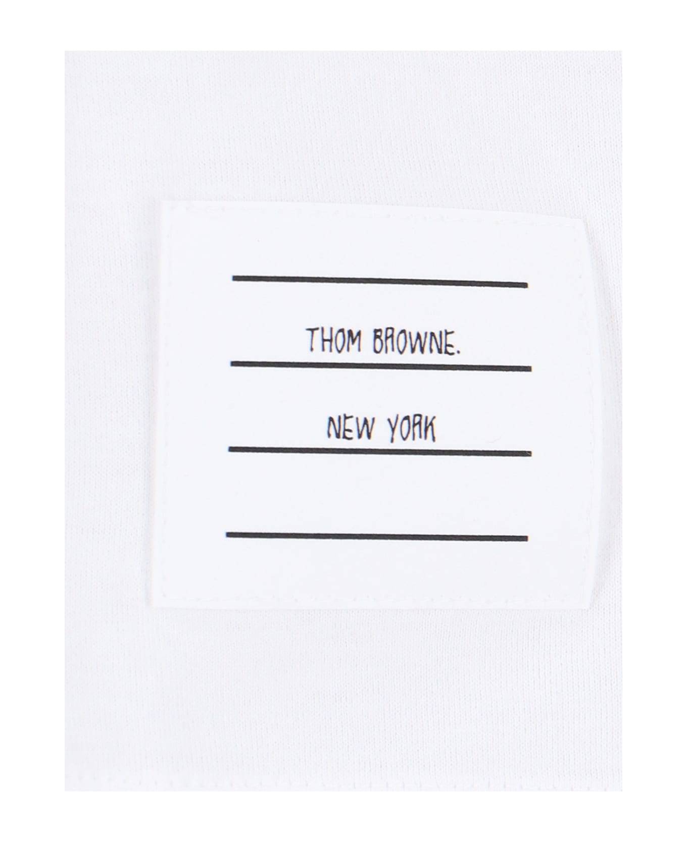 Thom Browne Tricolour Back Detail T-shirt - White