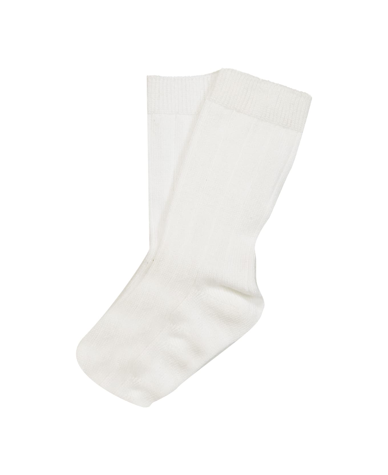 Story Loris Cotton Socks - White