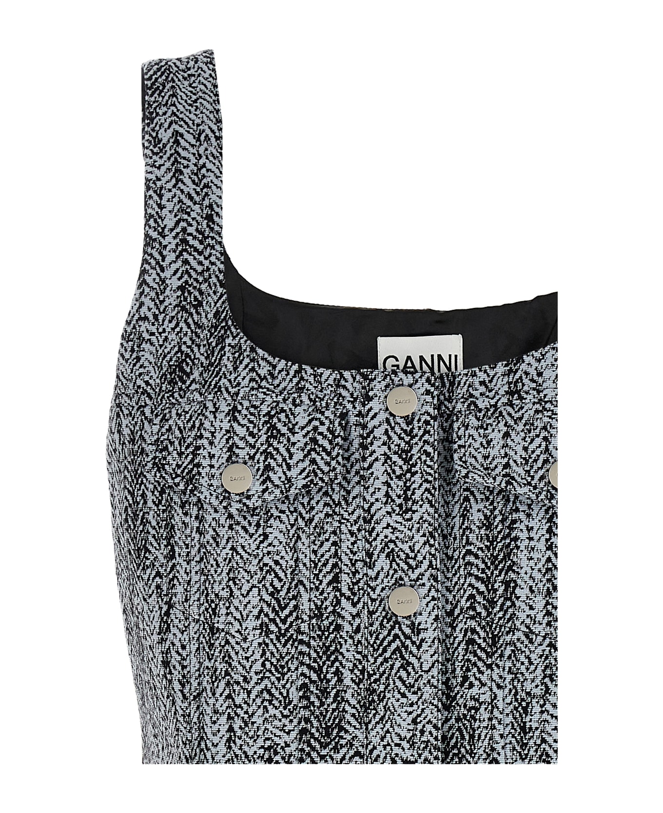 Ganni Tweed Dress - Multicolor