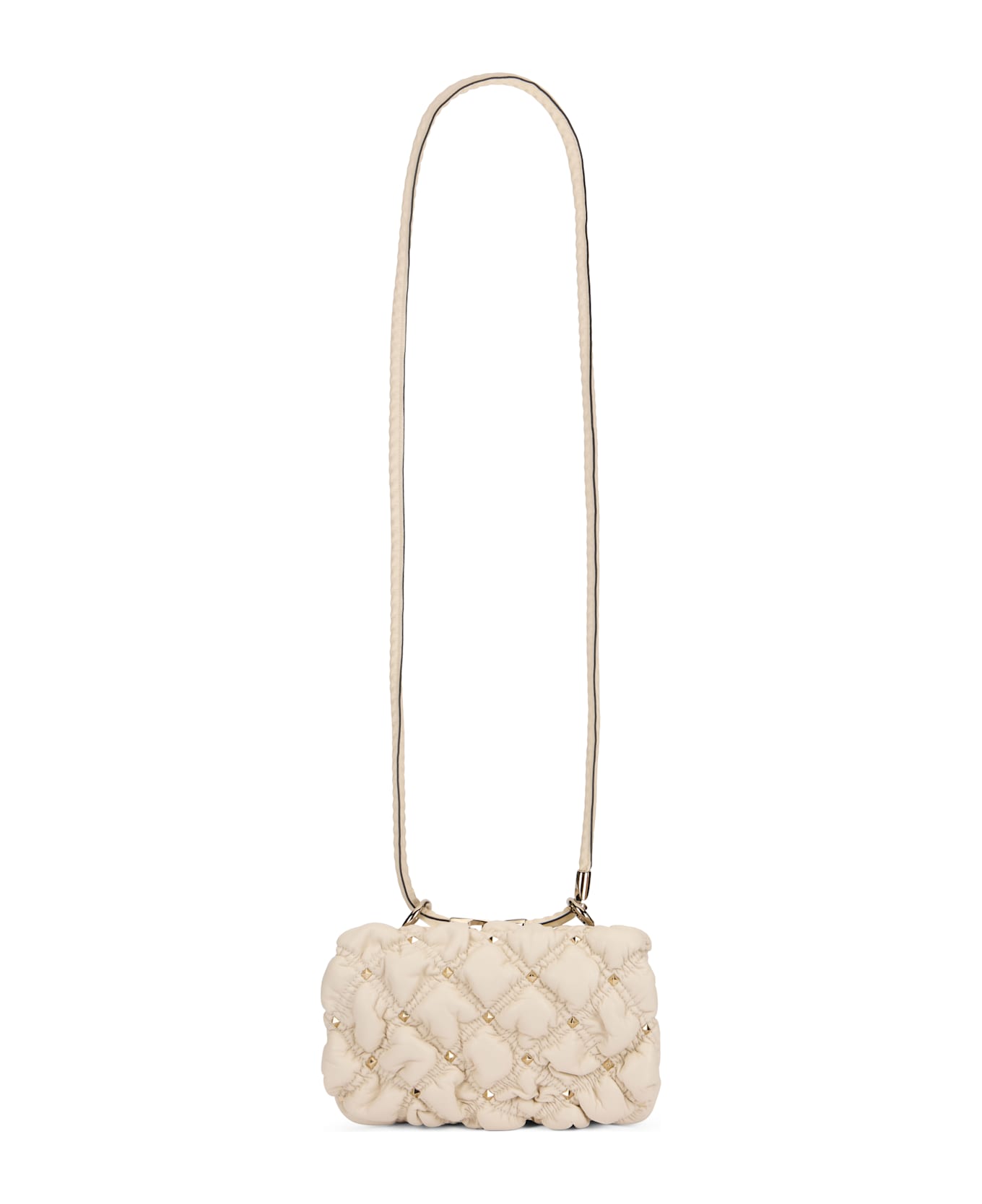 Valentino Garavani Elegant Leather Shoulder Bag - Ivory