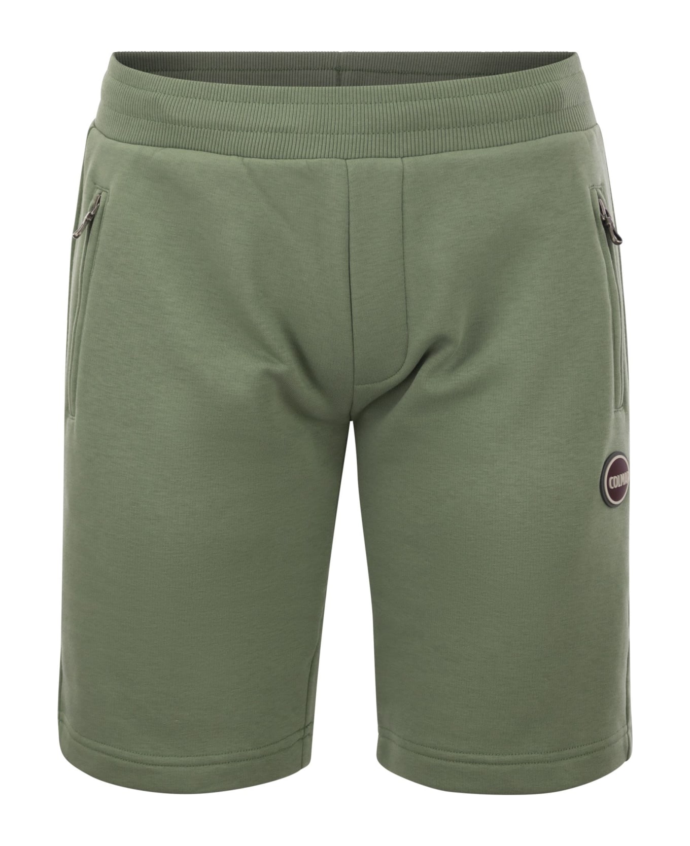 Colmar Plush Bermuda Shorts With Pocket - Green