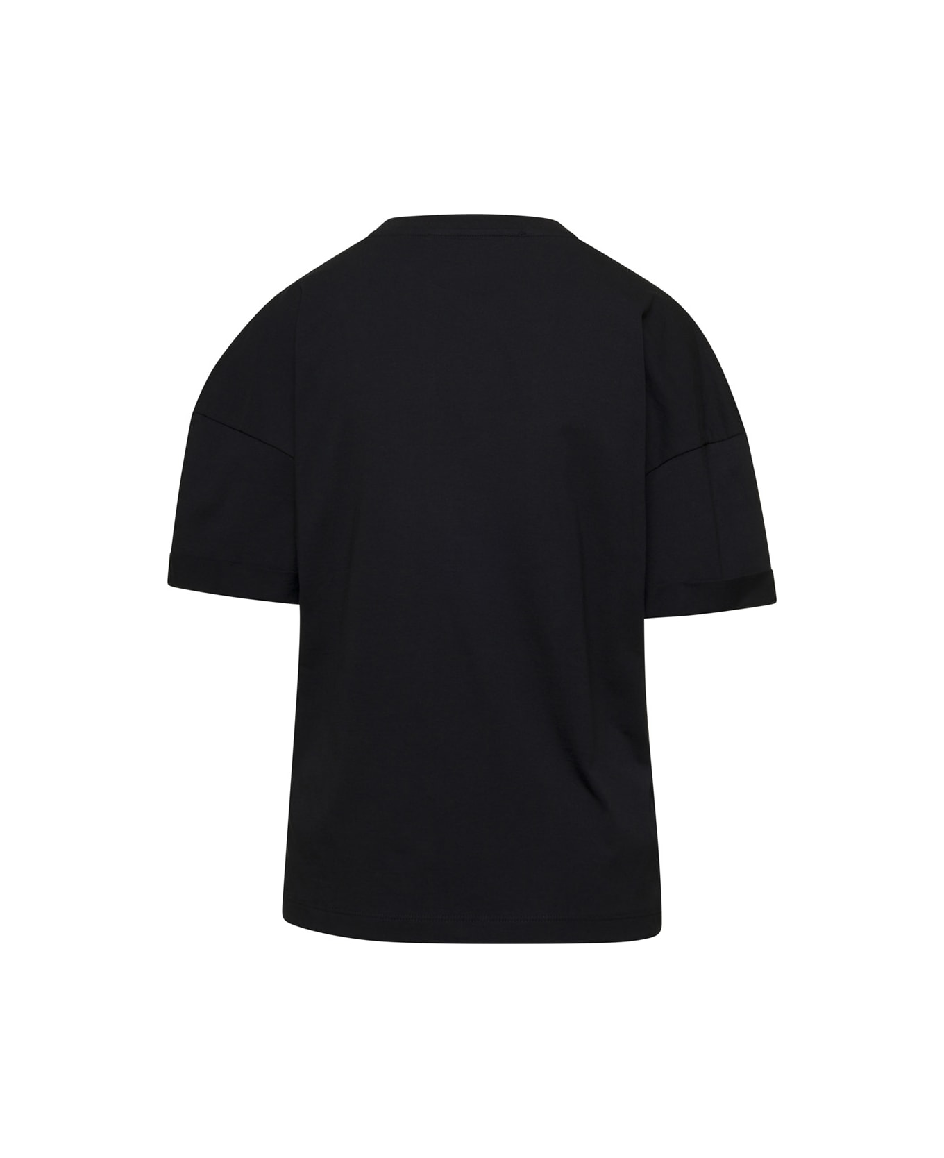 Federica Tosi Black Crewneck T-shirt In Cotton Woman - Black