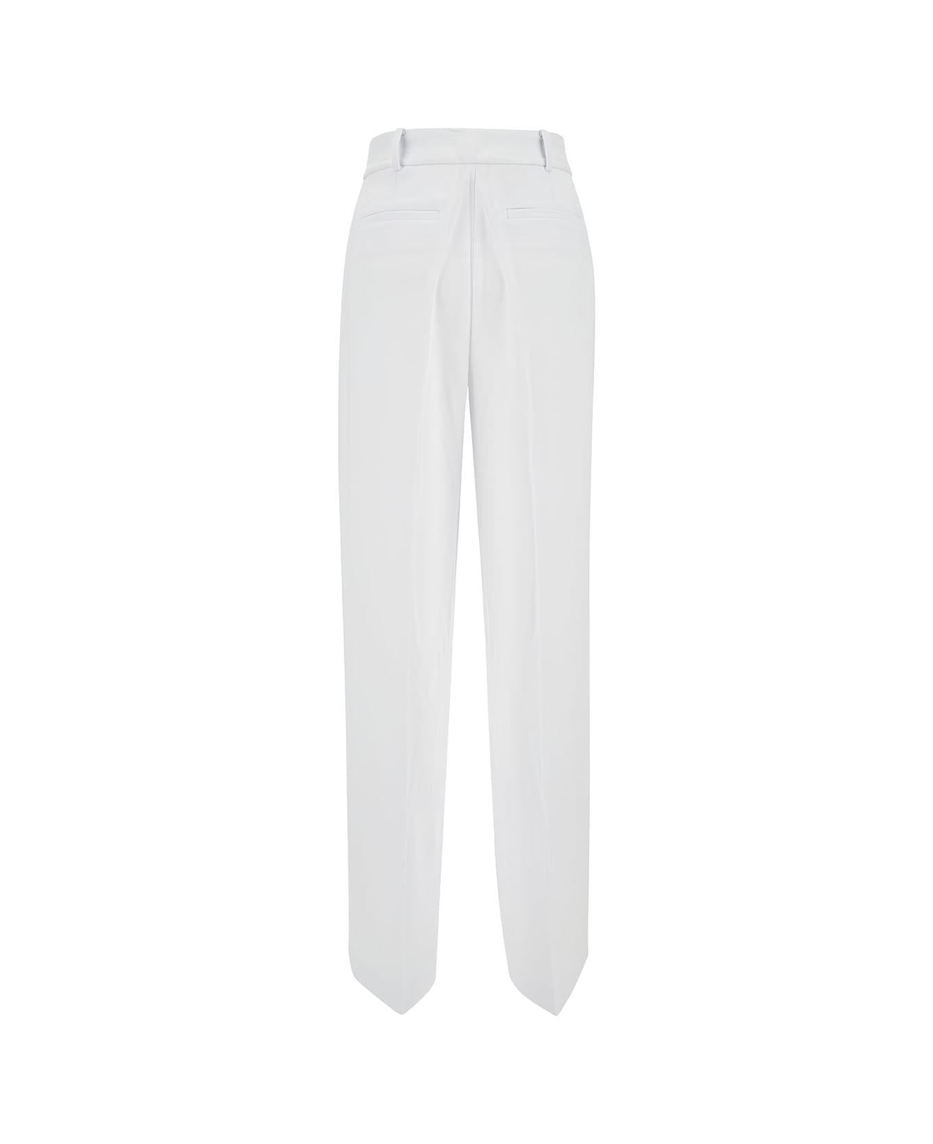 MICHAEL Michael Kors Wide Leg Tailored Pants - White