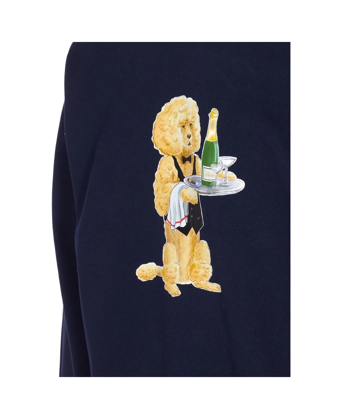 Drôle de Monsieur Le Sweatshirt Poodle - Ny Navy
