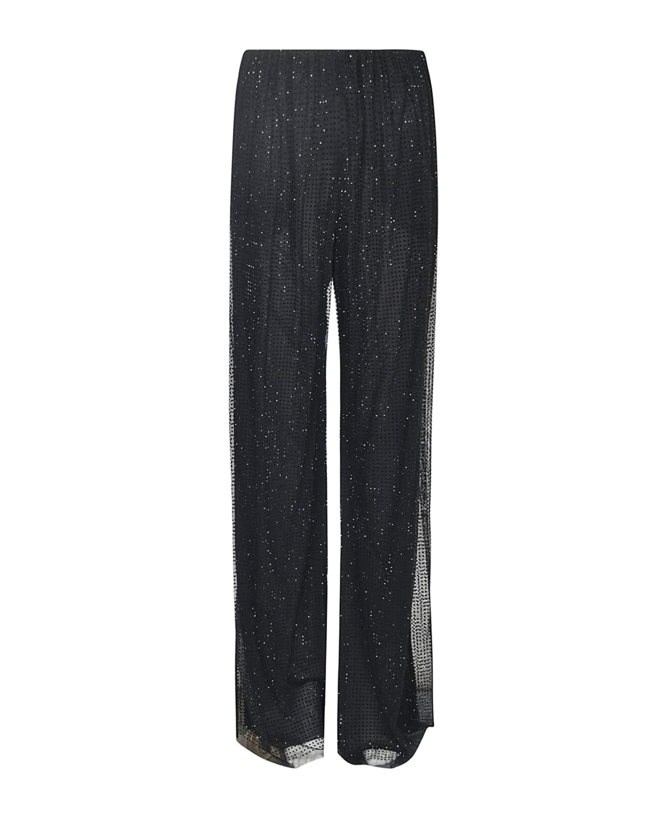Philosophy di Lorenzo Serafini Lace Paneled Embellished Trousers - Black