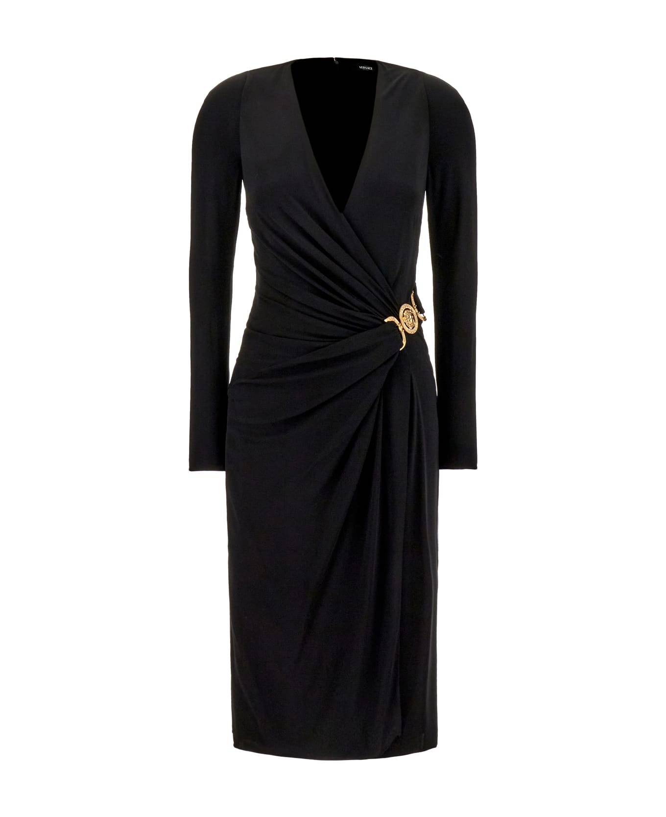 Versace Black Stretch Viscose Dress - 1B000