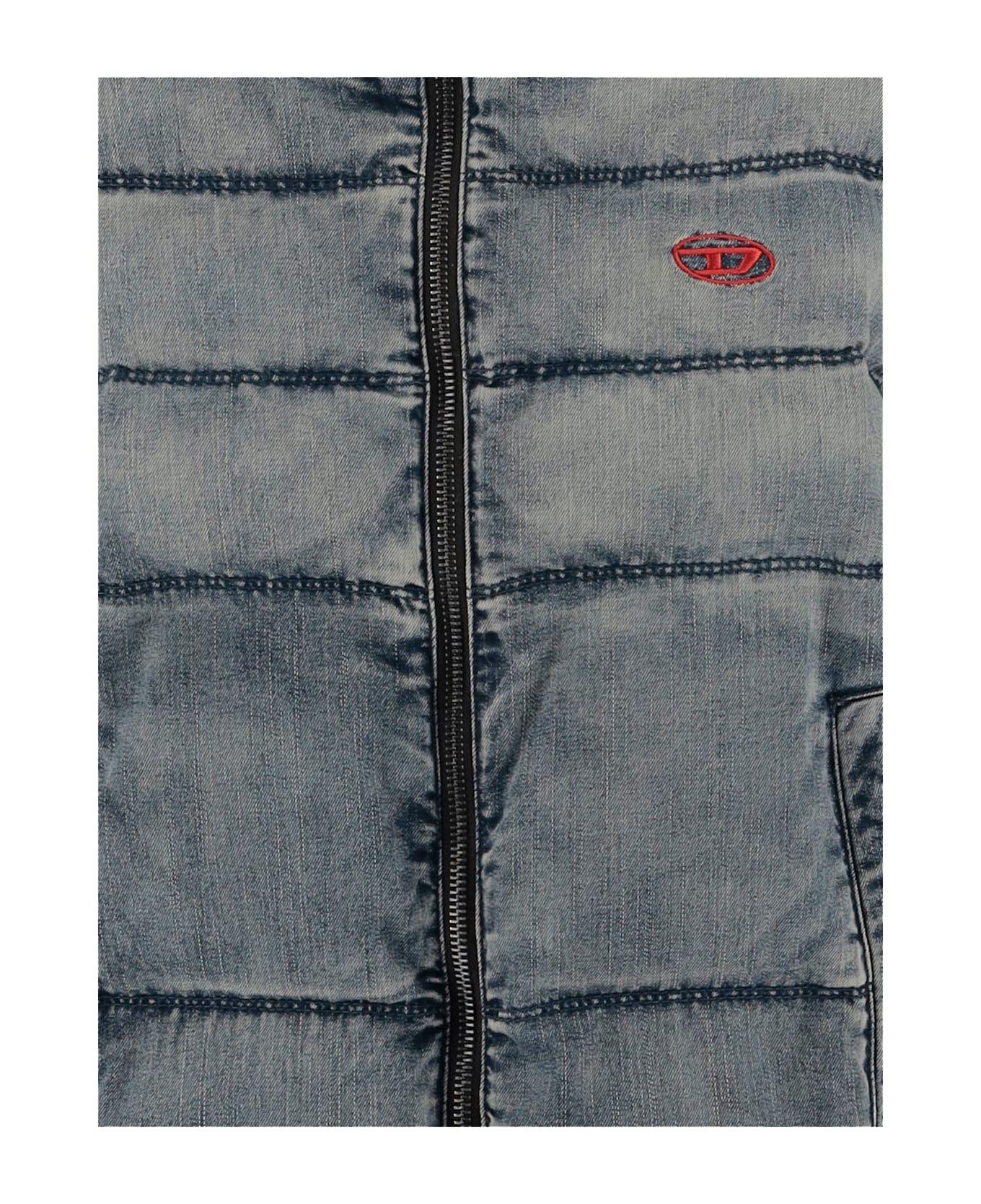 Diesel Jwmons Cotton Blend Padded Jacket - Denim