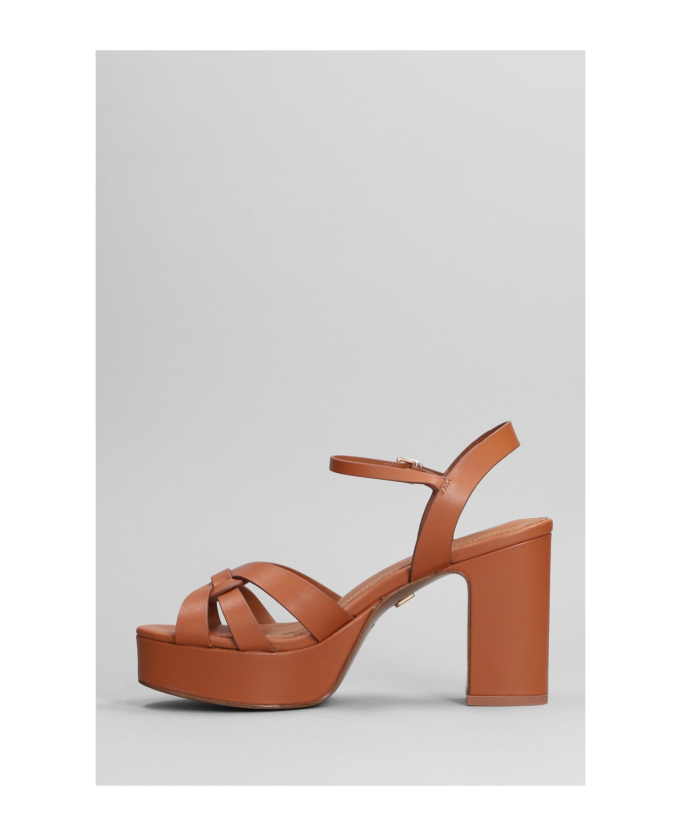 Lola Cruz Sandals In Leather Color Leather - leather color