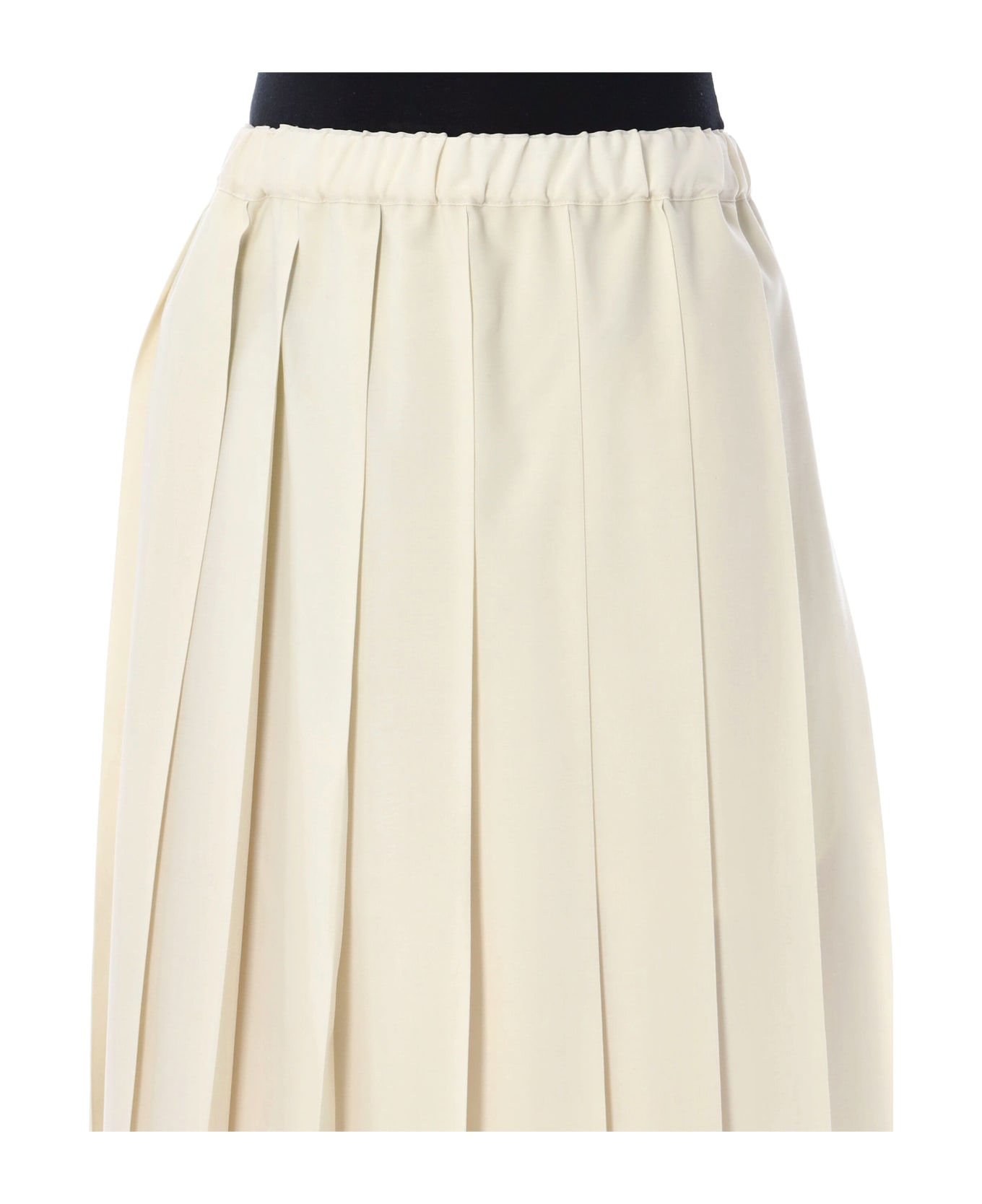 Comme Des Garçons Girl Pleated Midi Skirt - OFF WHITE スカート