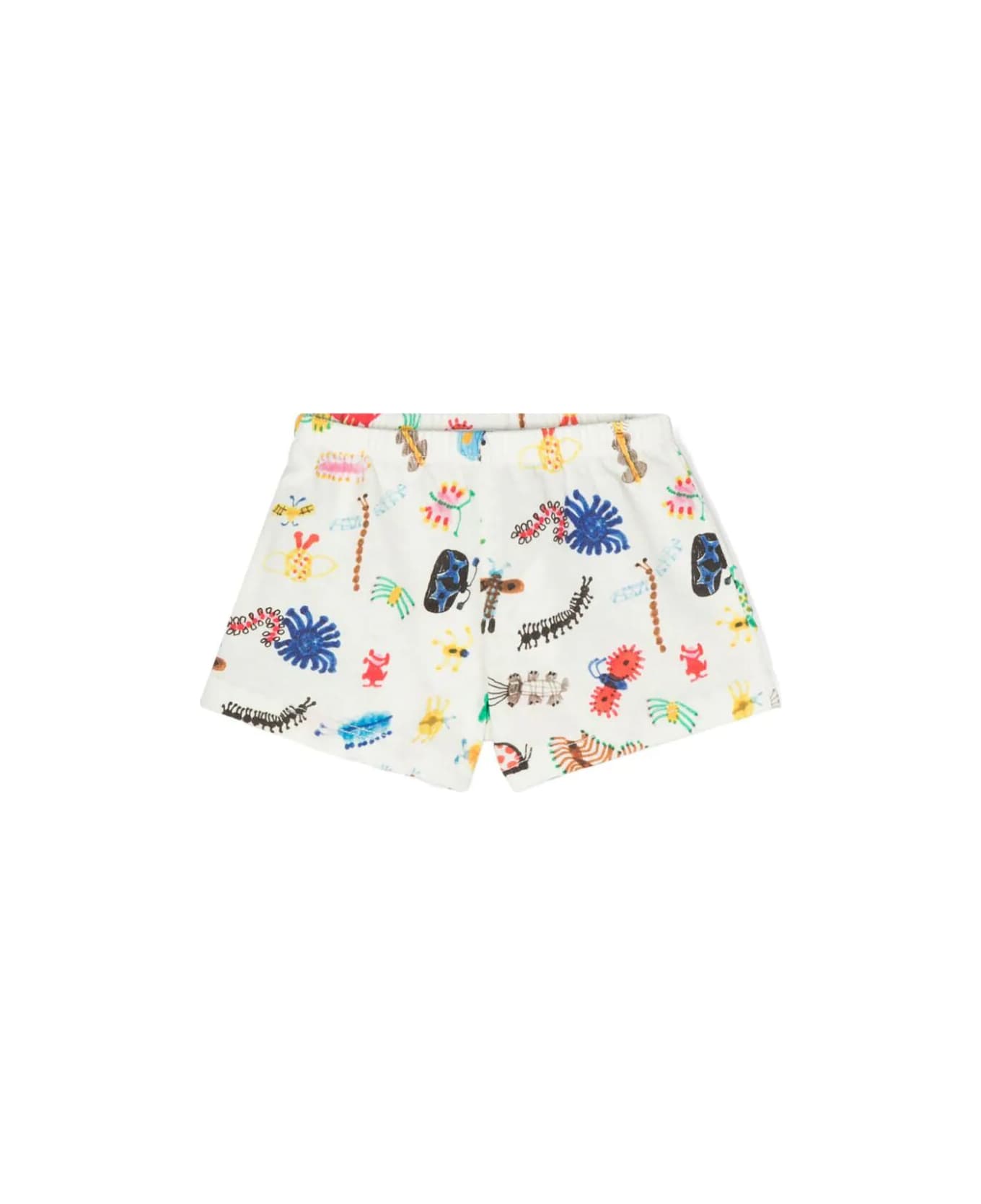 Bobo Choses Baby Funny Insect All Over Shorts - Off White ボトムス