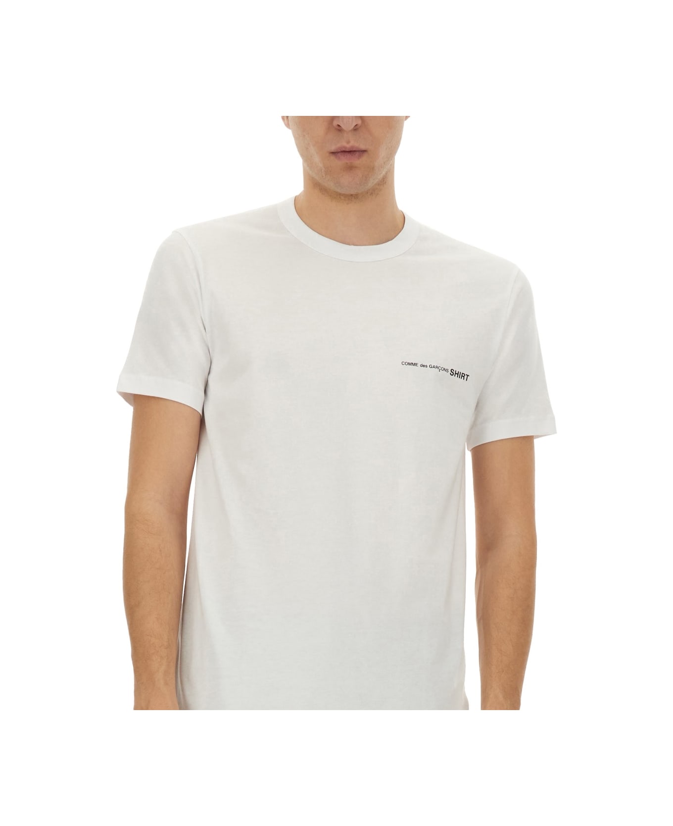 Comme des Garçons Shirt T-shirt With Logo - WHITE