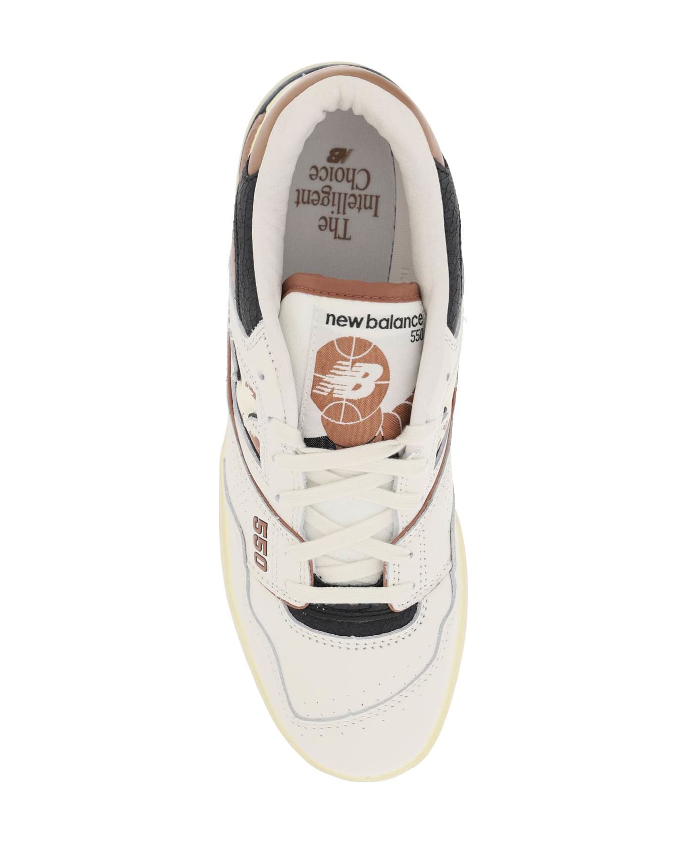 New Balance Vintage-effect 550 Sneakers - OFF WHITE BROWN (White)