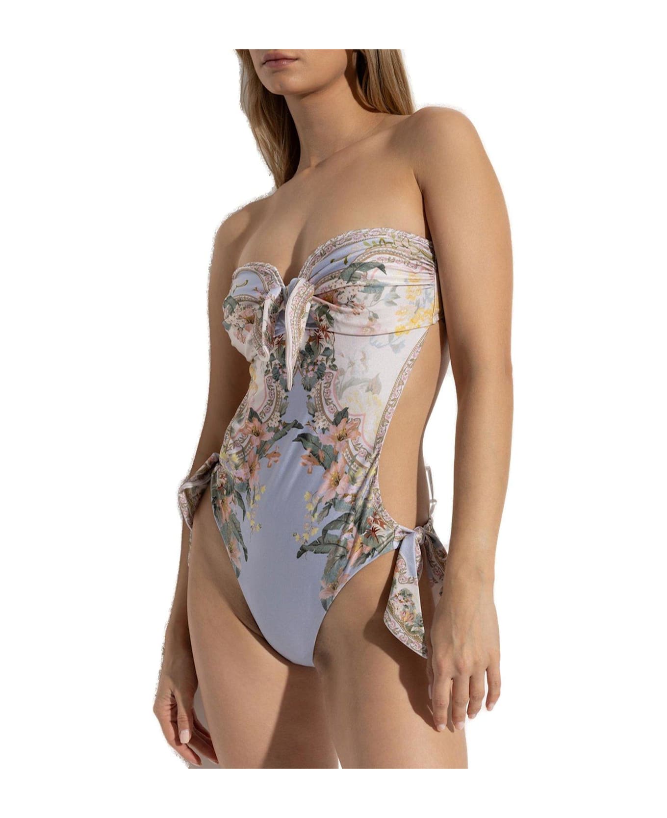 【Zimmermann】Wylie Scarf Tie floral swimsuit Zimmermann Wylie Scarf Tie floral swimsuit Zimmermann