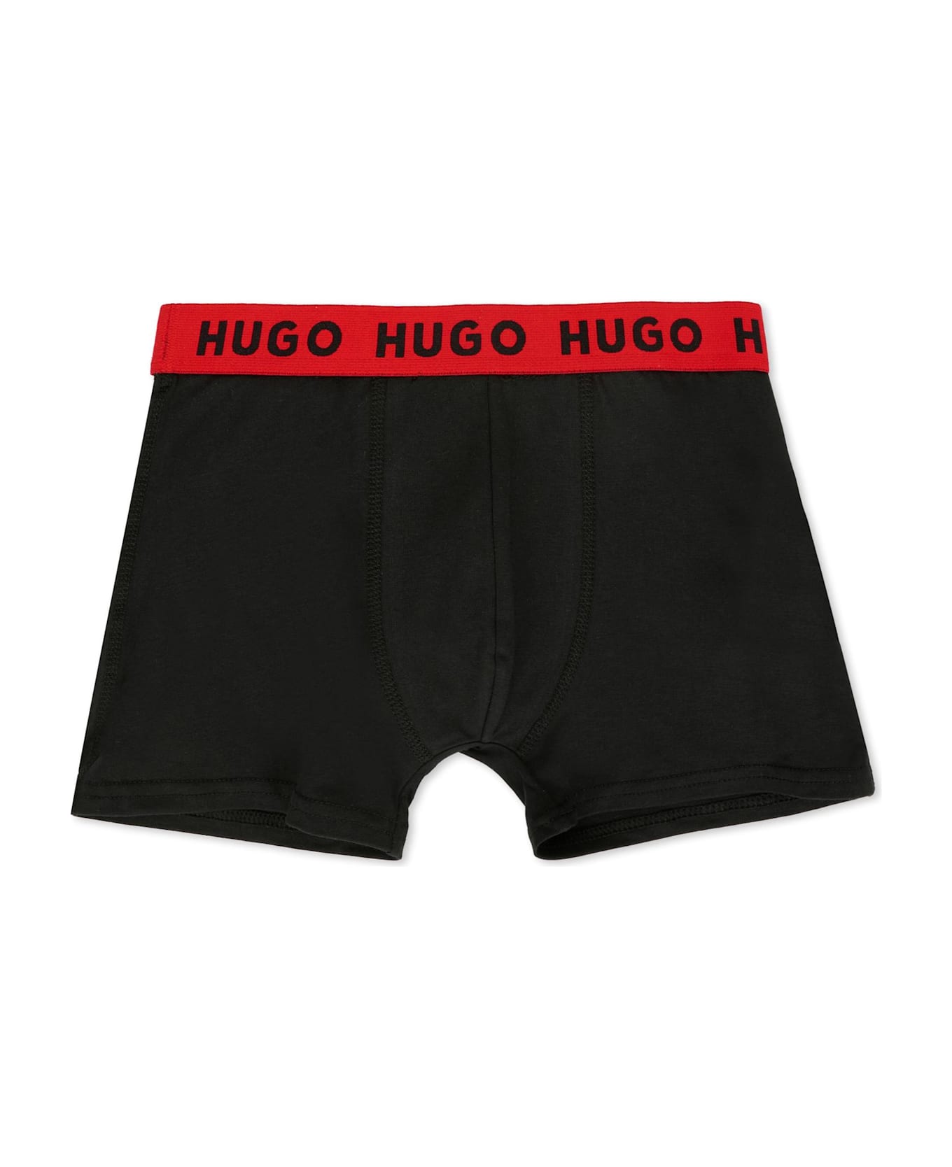 Hugo Boss Black Boxer Set For Boy With Logo - Black