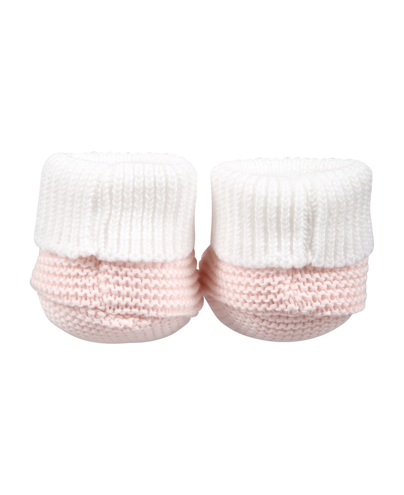 Little Bear Pink Bootees For Baby Girl - Pink アクセサリー＆ギフト