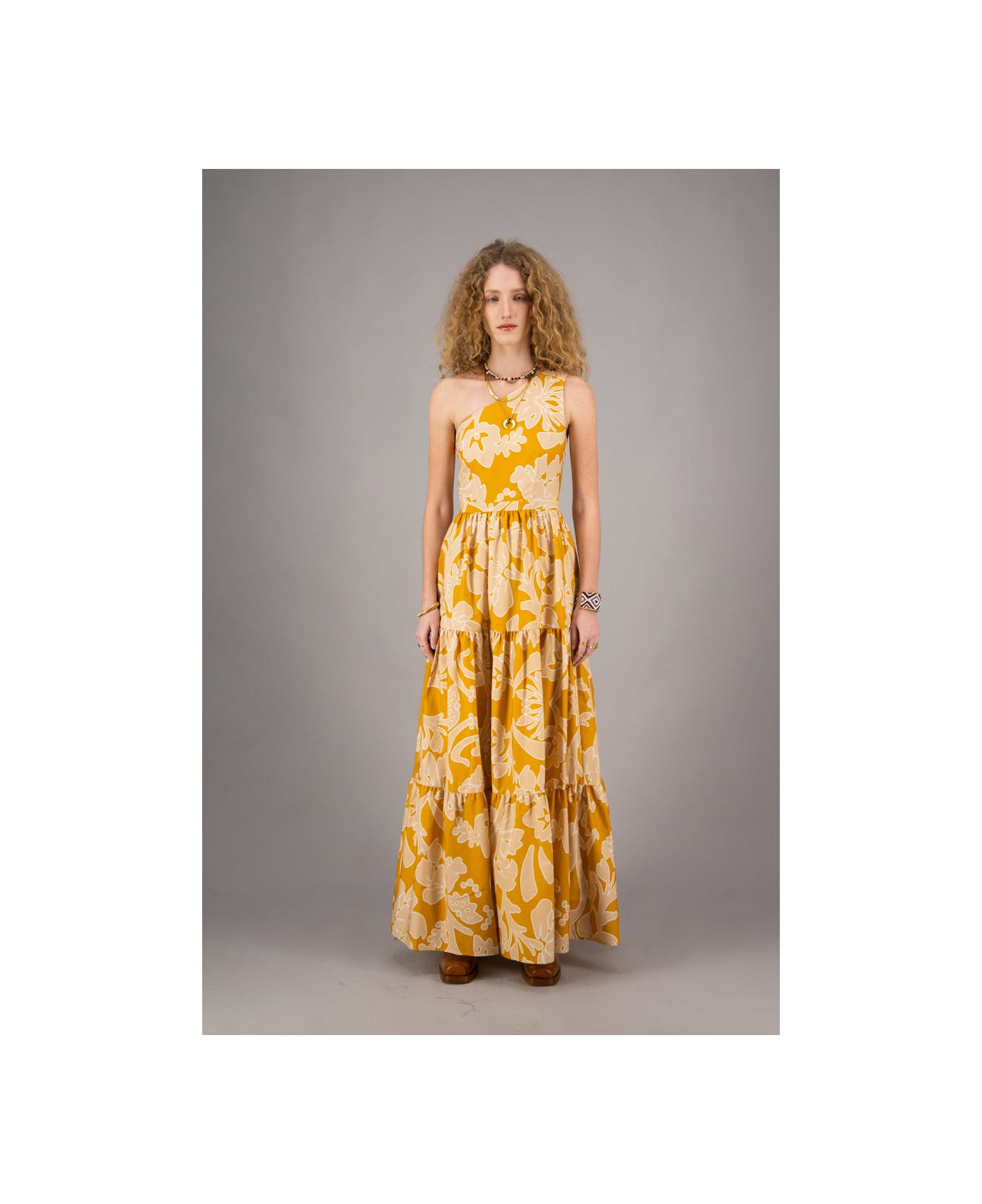 Amotea Leonor Flowered Ochre
