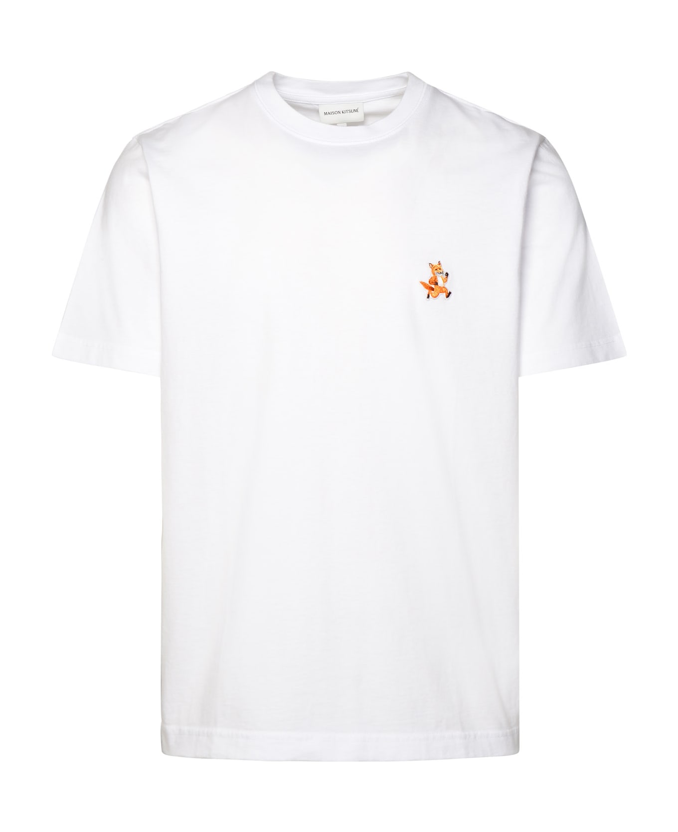 Maison Kitsuné White Cotton T-shirt - Nero