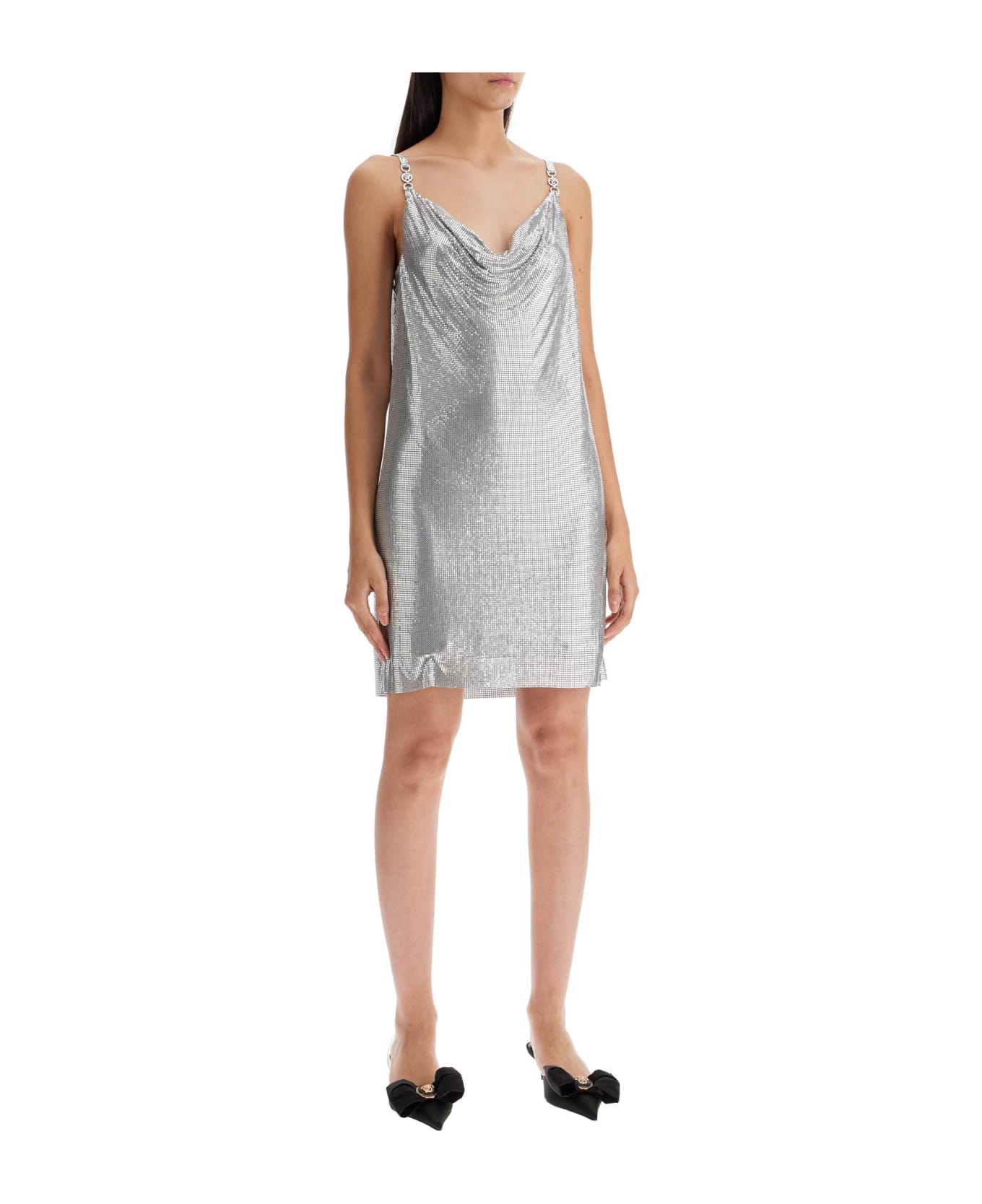 Versace Silver Metal Dress - NICKEL (Metallic)