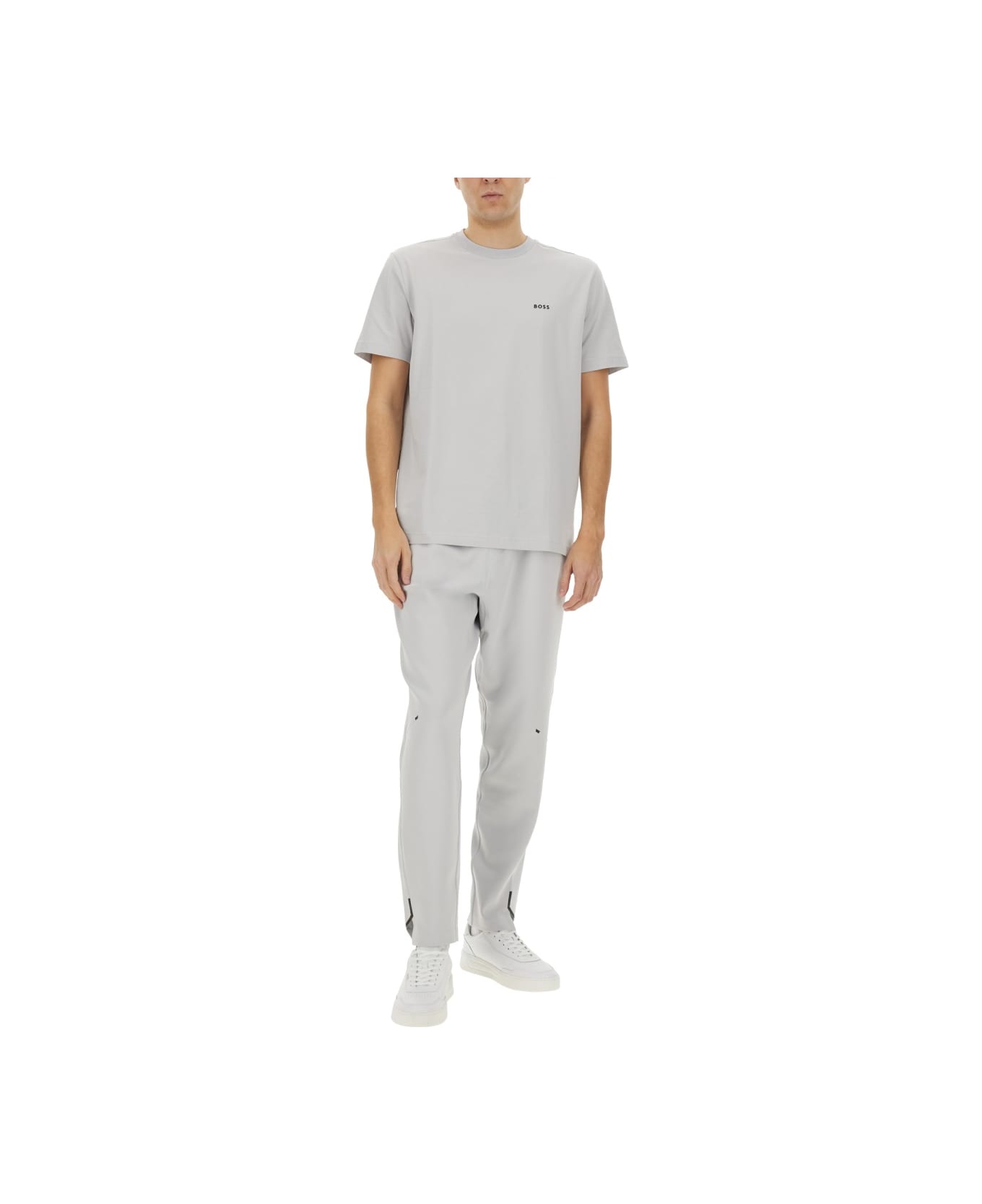 Hugo Boss Pants In Technical Fabric - GREY