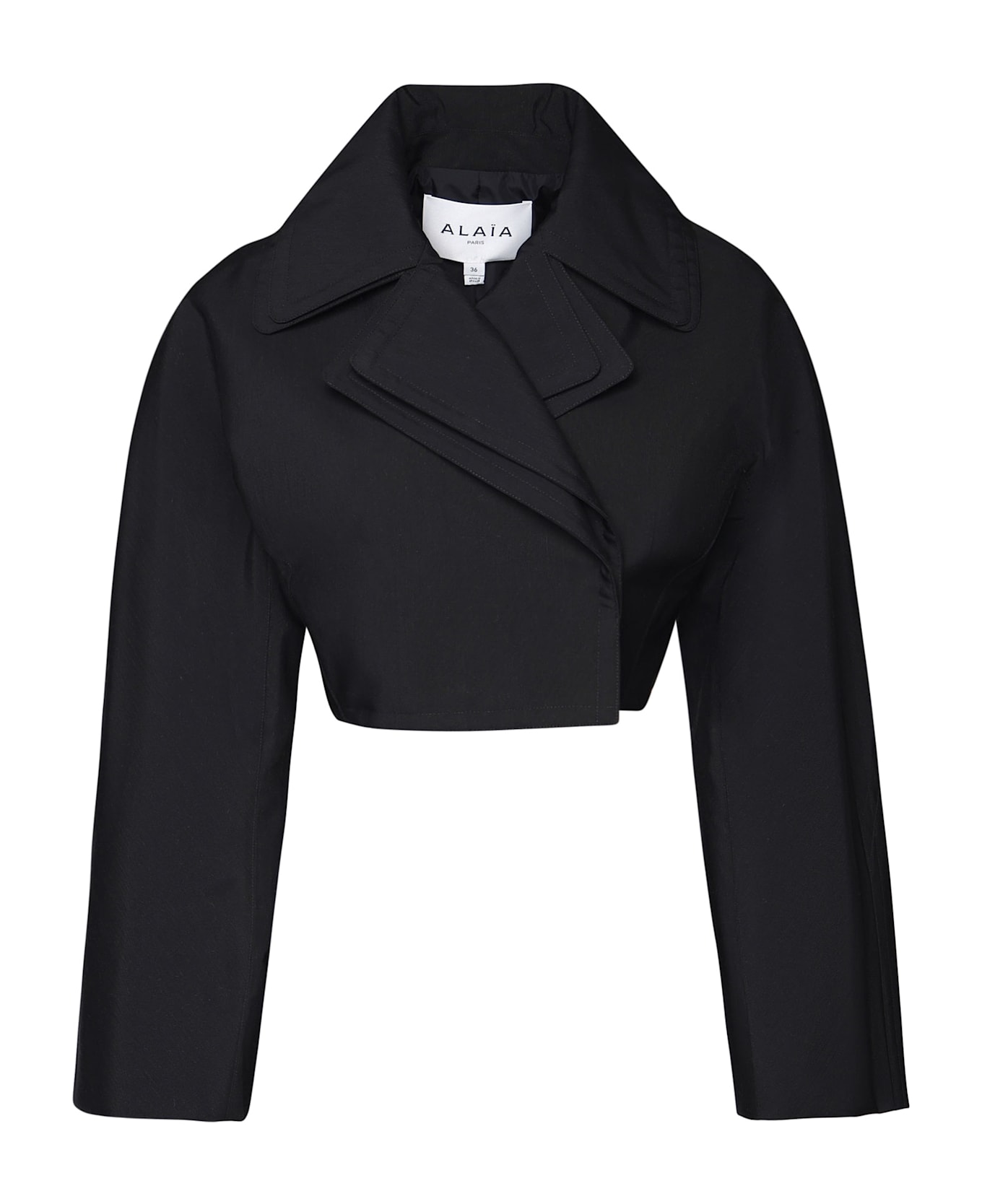 Alaia Short Black Caban Jacket - Black