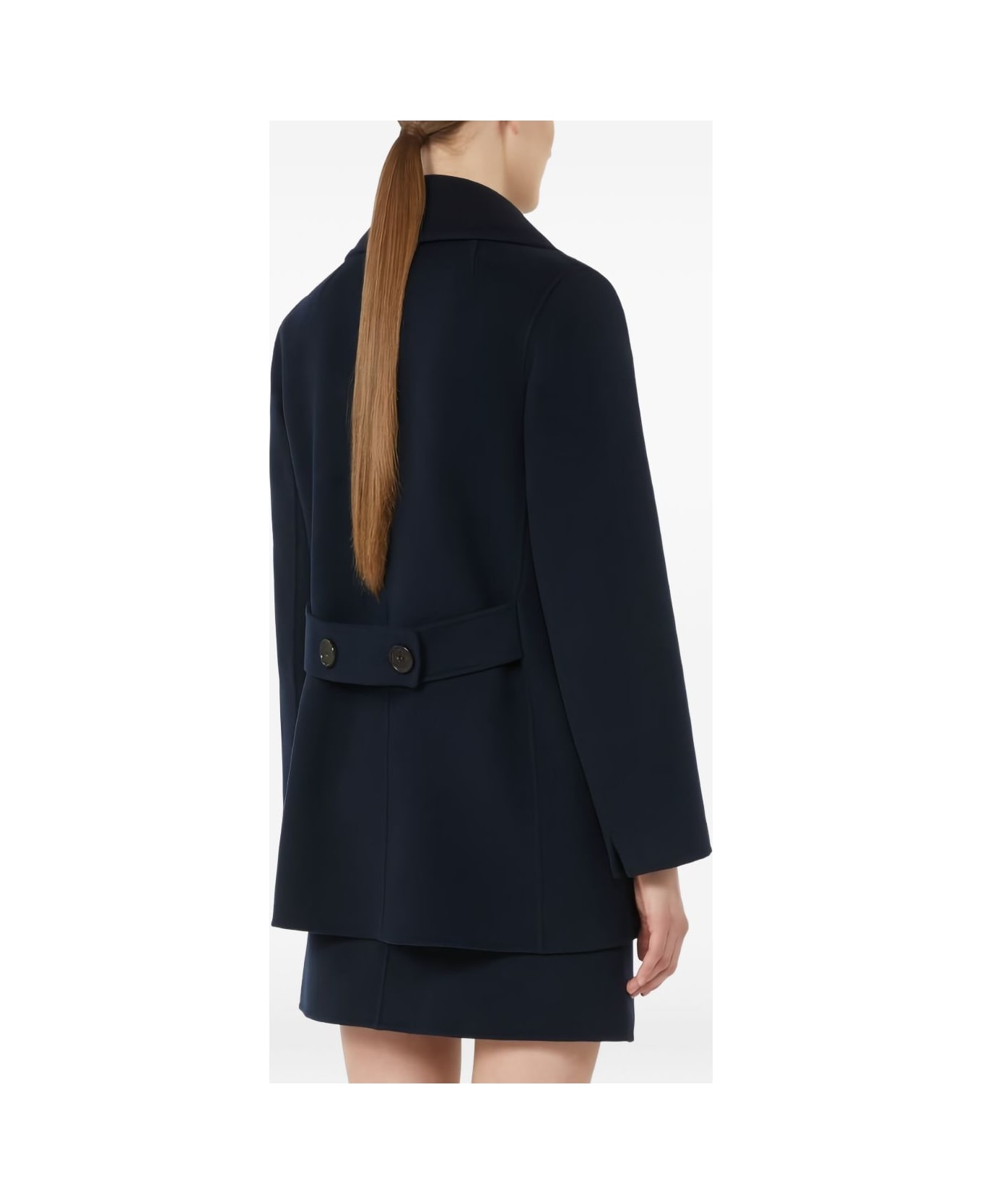 
S Max Mara Double-breasted Peacoat - Blue