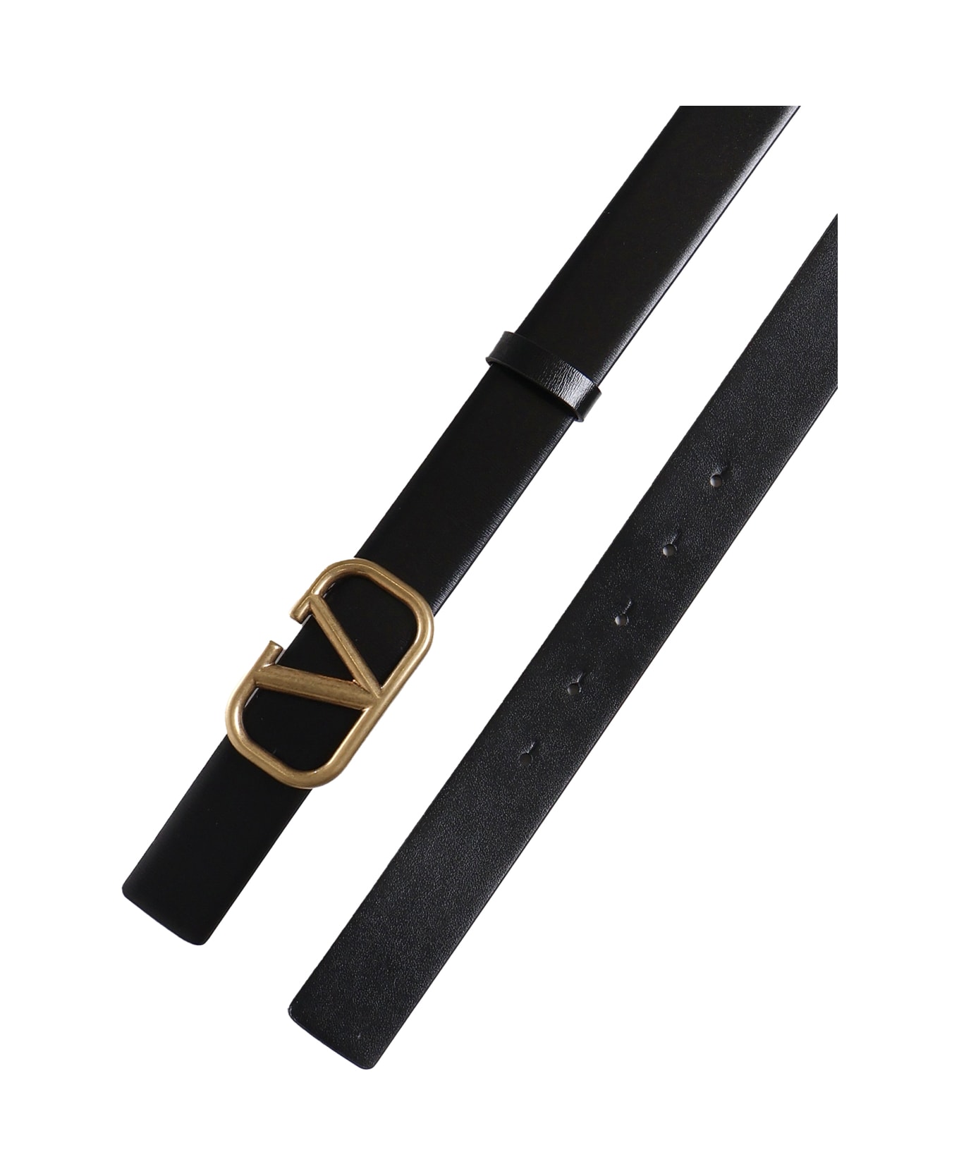 Valentino Garavani Signature Vlogo Belt - Black