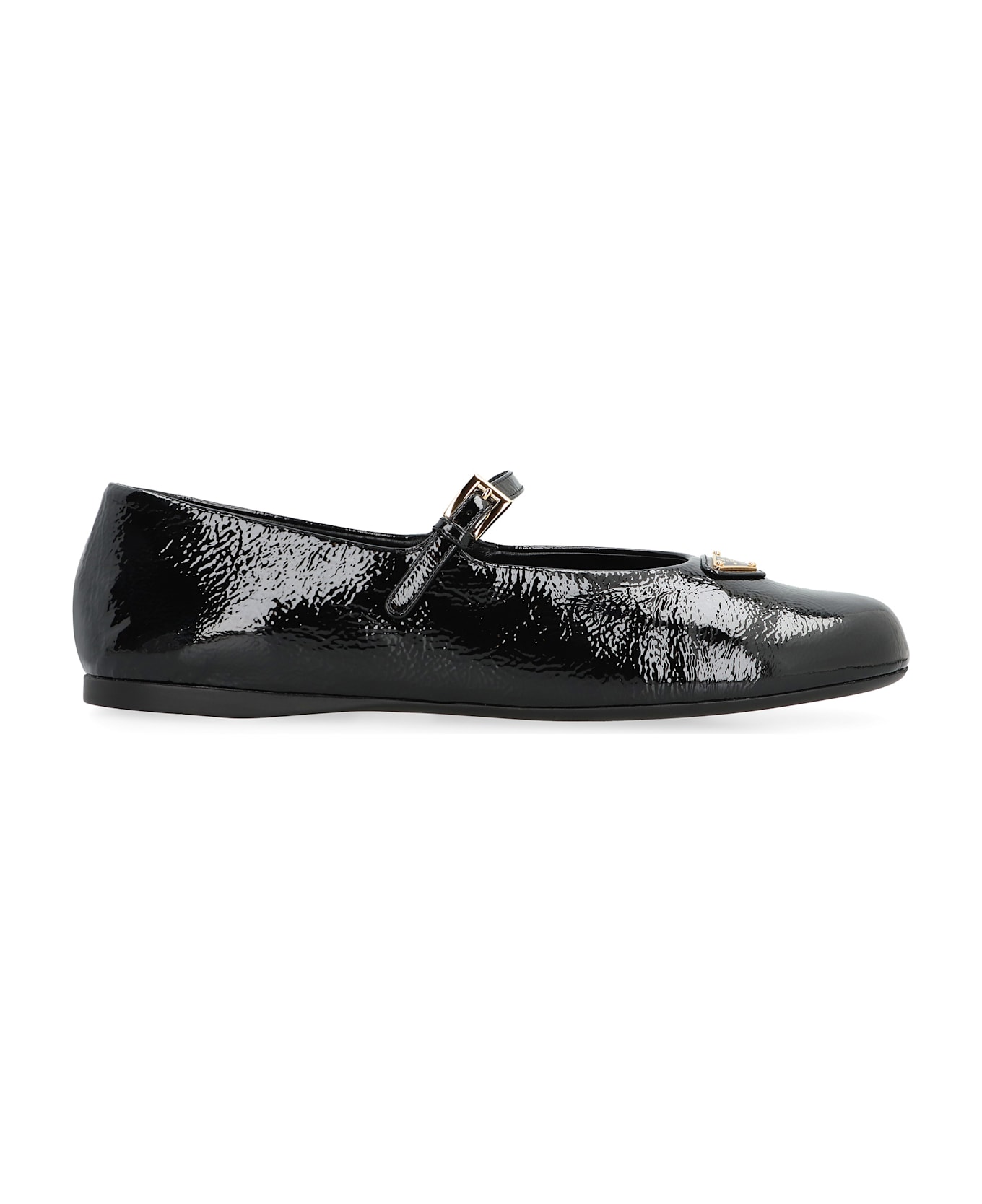Prada Patent Leather Ballet Flats - black