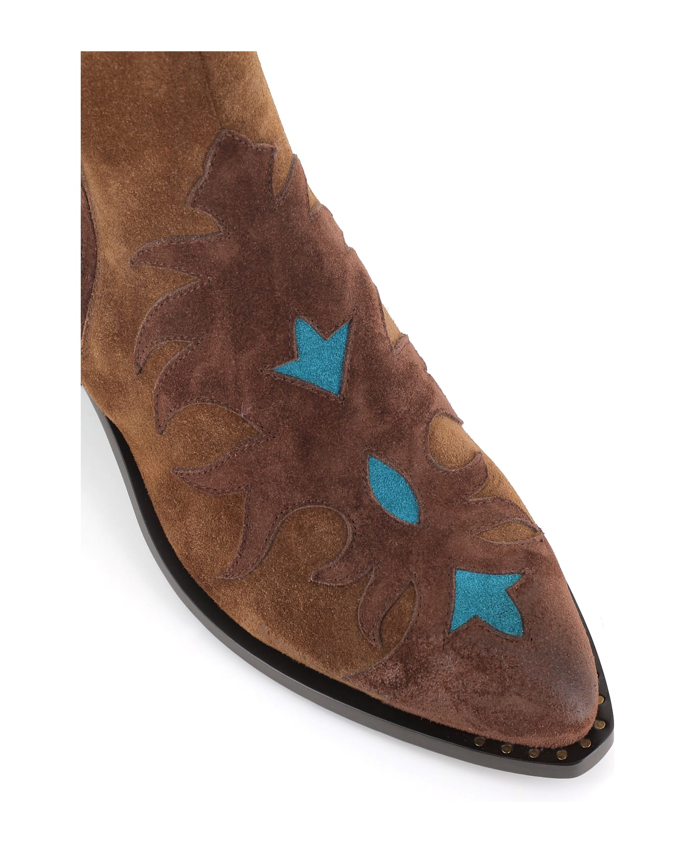 Sartore Texan Boot Sr3645t9 - Brown/light blue