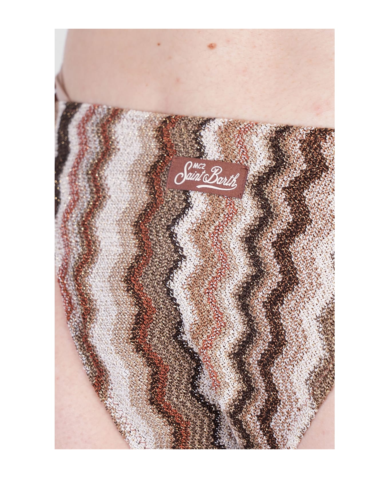 MC2 Saint Barth Marielle Beachwear In Brown Polyamide - brown カバーアップ