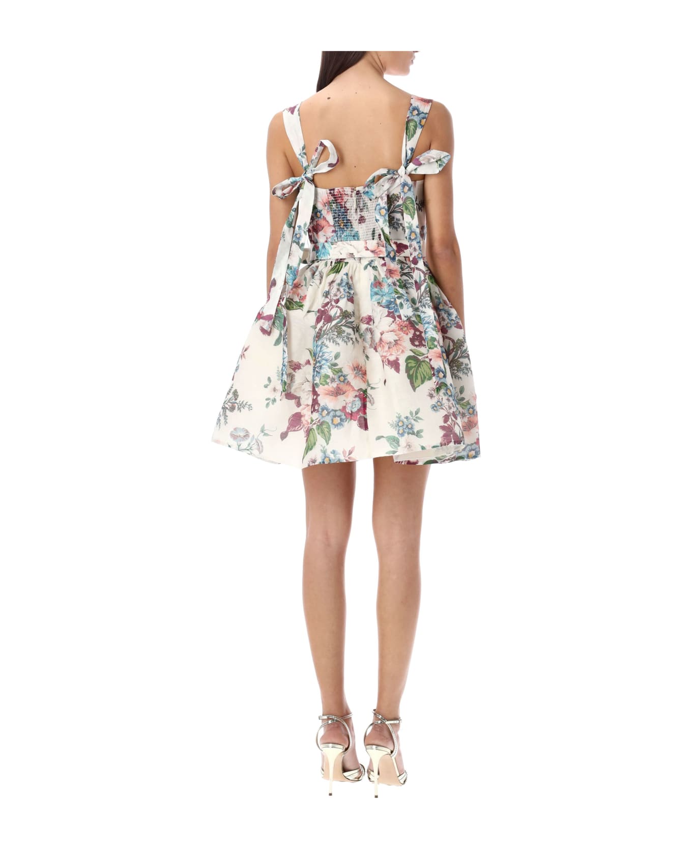 Zimmermann Matchmaker Mini Dress - BARKCLOTH IVORY ワンピース＆ドレス