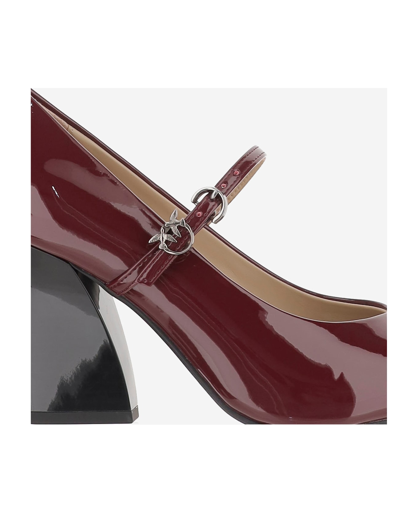Pinko Shiny Leather Pumps - Red