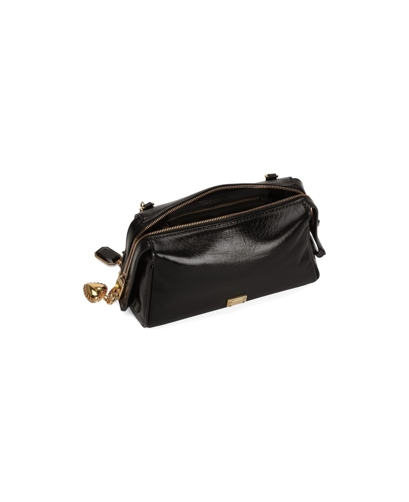 Dolce & Gabbana Vittoria Leather Handbag - Black
