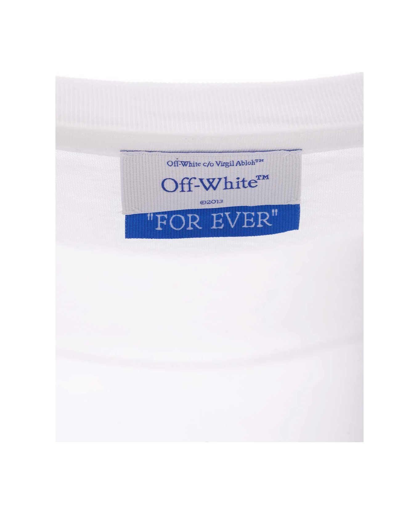 Off-White 
big Logo
 T-shirt - White Black