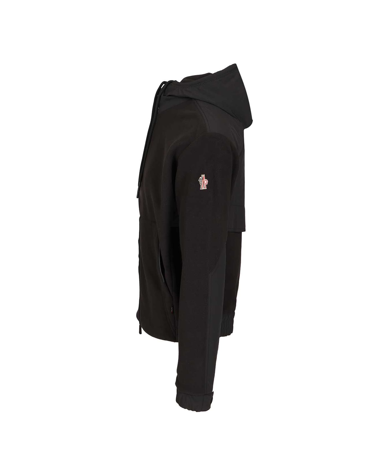 Moncler Grenoble Zip Up Cardigan - BLACK