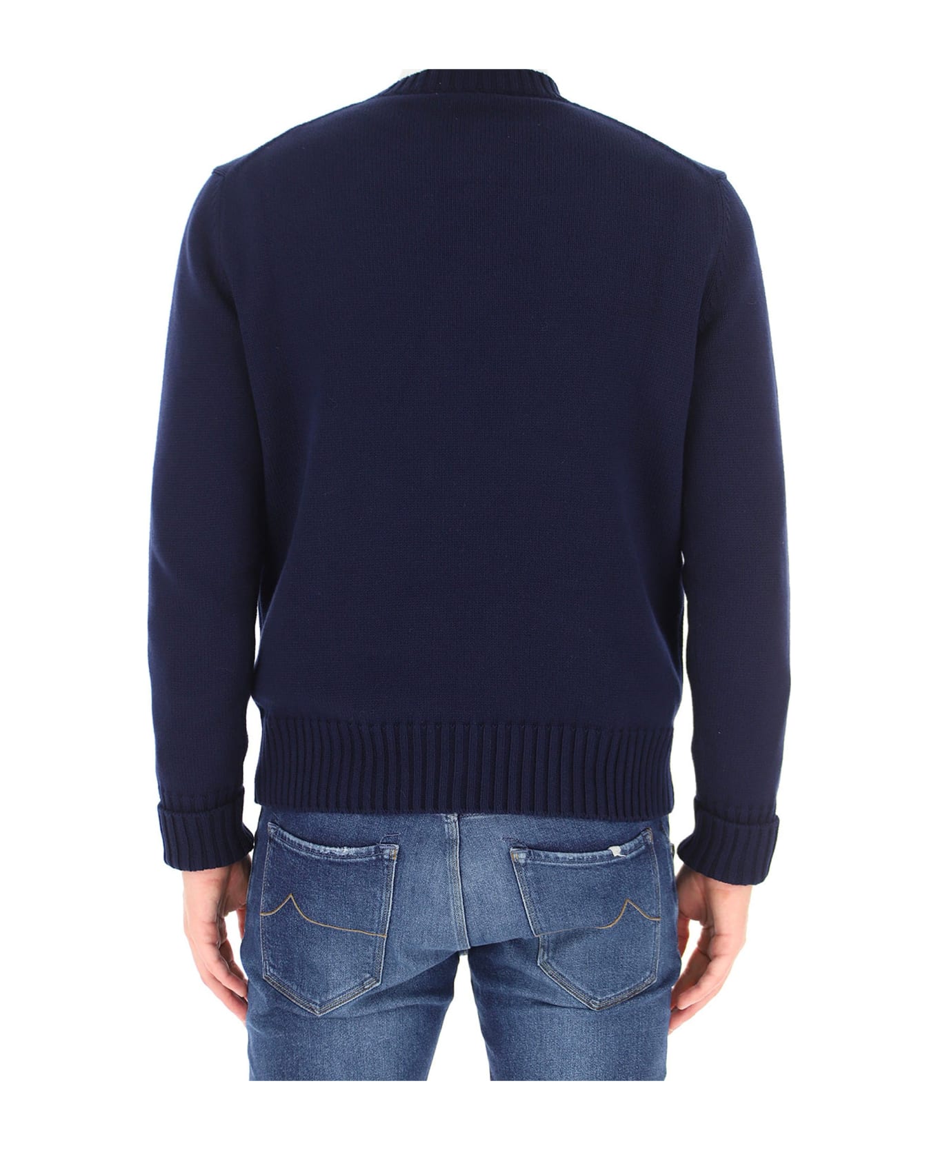 Alexander McQueen Logo Sweater - Blue ニットウェア