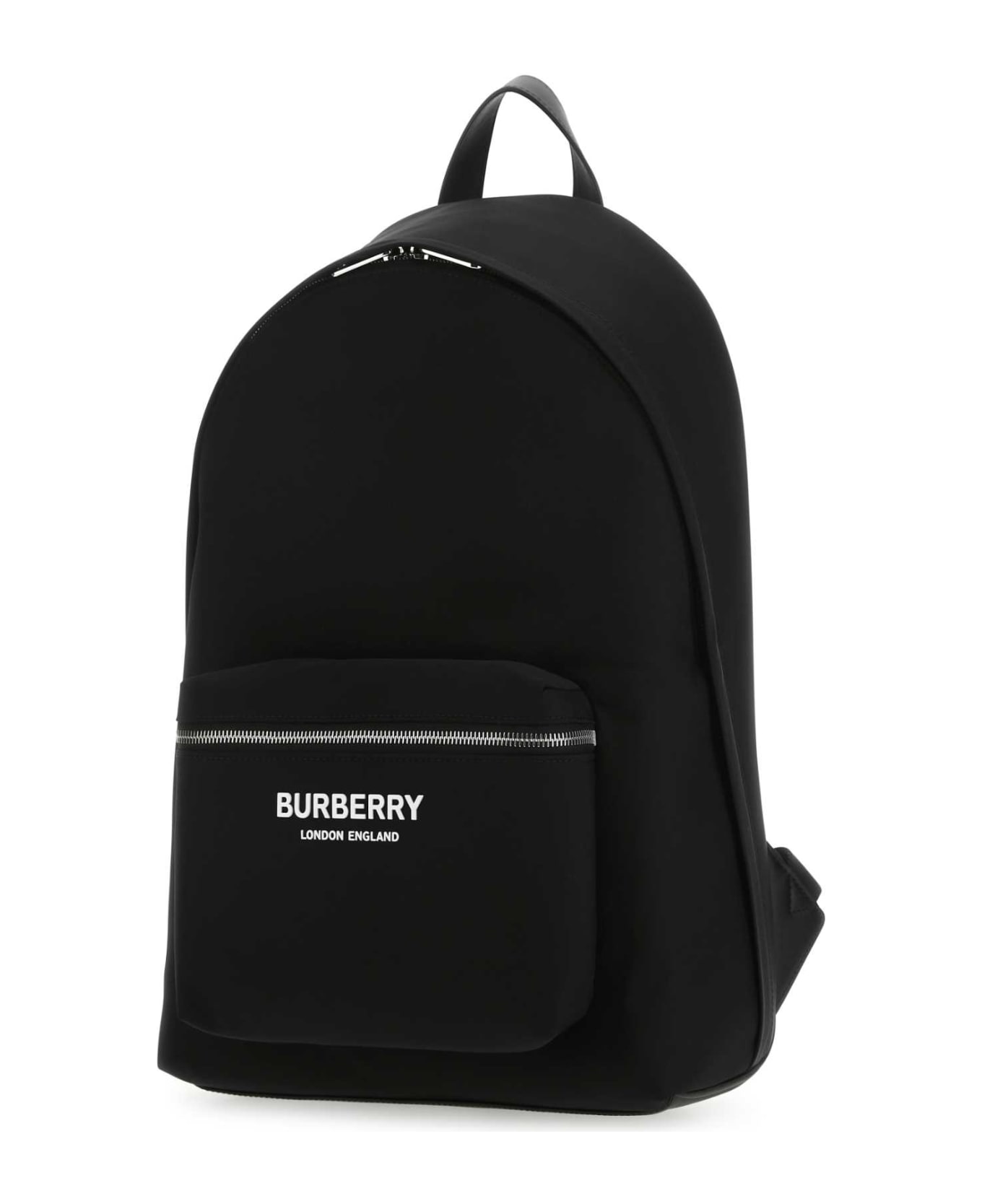 Burberry Black Econyl And Leather Backpack - A1189