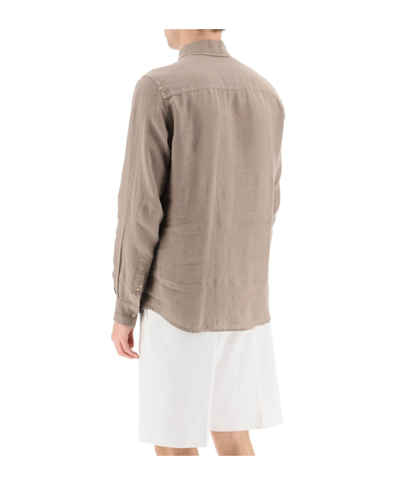 Agnona Classic Linen Shirt - LINEN (Beige)