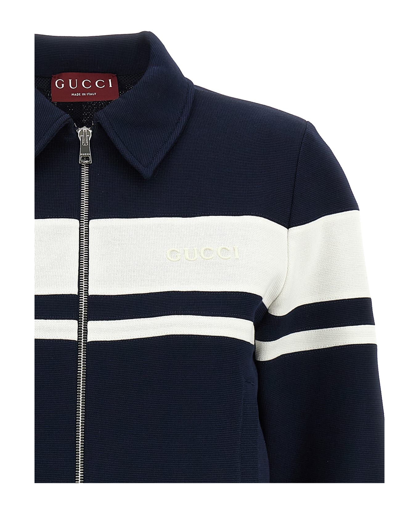 Gucci Logo Embroidery Sweatshirt - Blue