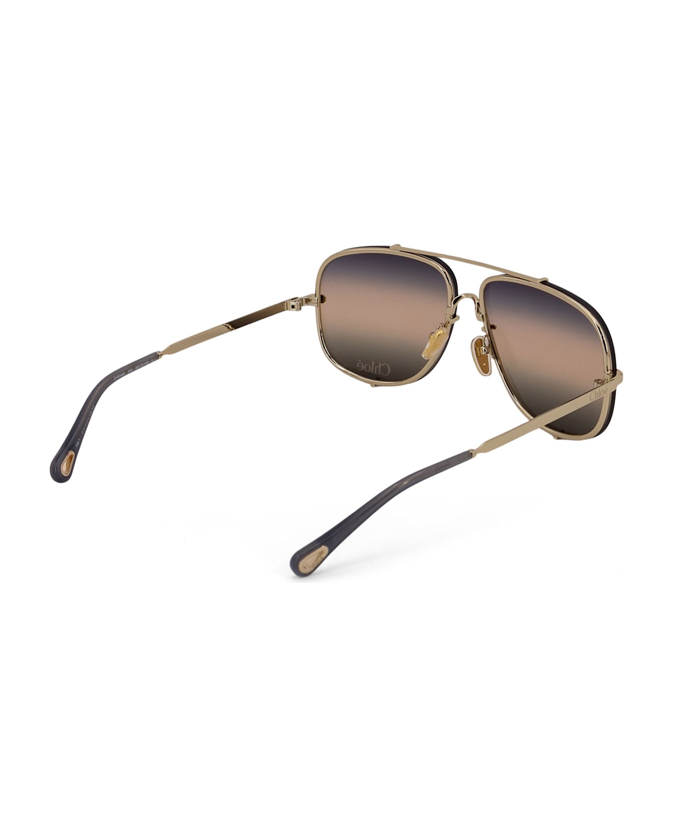 Chloé Metal Sunglasses - Gold-blu