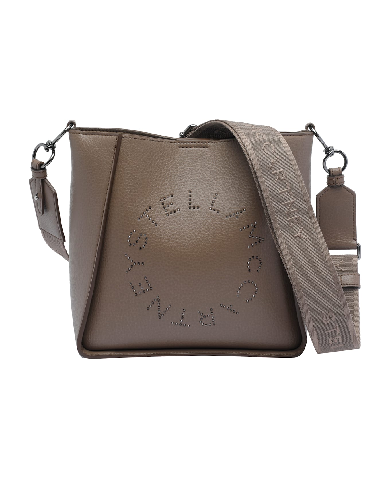 Stella McCartney Squared Logo Crossbody Bag - Brown