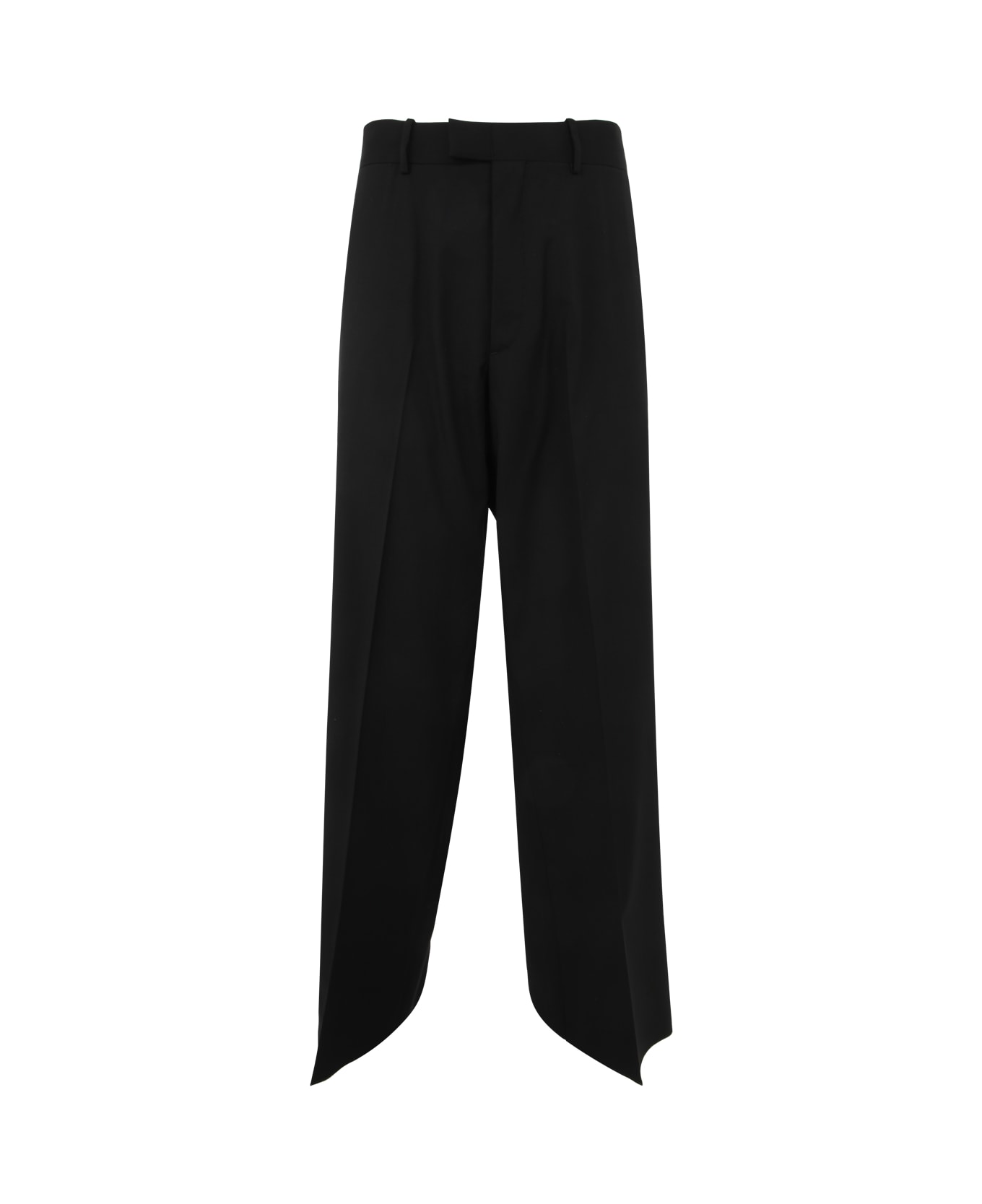 Raf Simons Classic Straight Pants With Two Back Pockets - Black