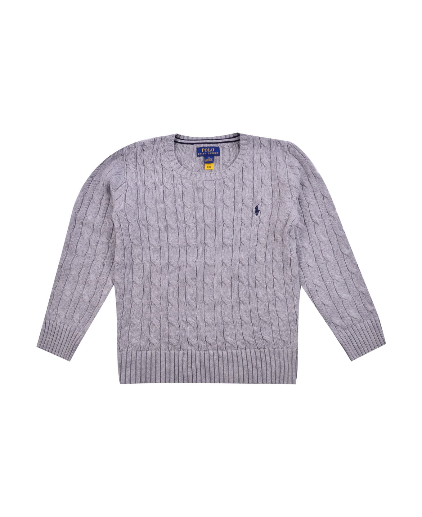 Ralph Lauren Cable Sweater - Grey ニットウェア＆スウェットシャツ