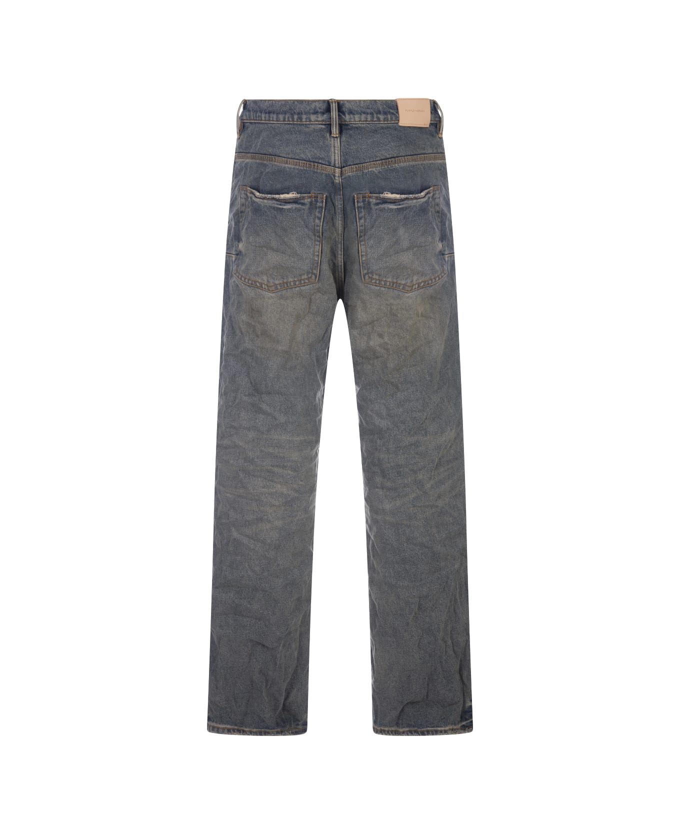 Purple Brand P018 Relaxed Vintage Dirty Jeans In Light Indigo - Blue