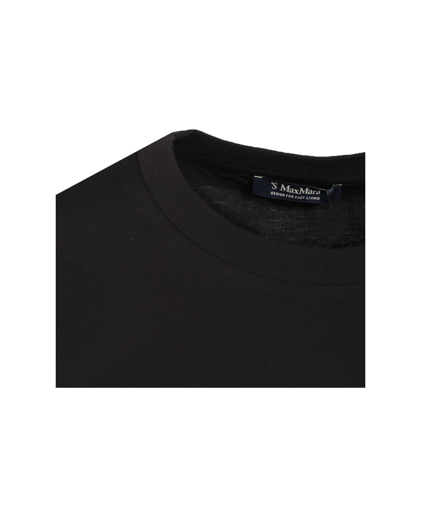 
S Max Mara Crew Neck T-shirt - Black