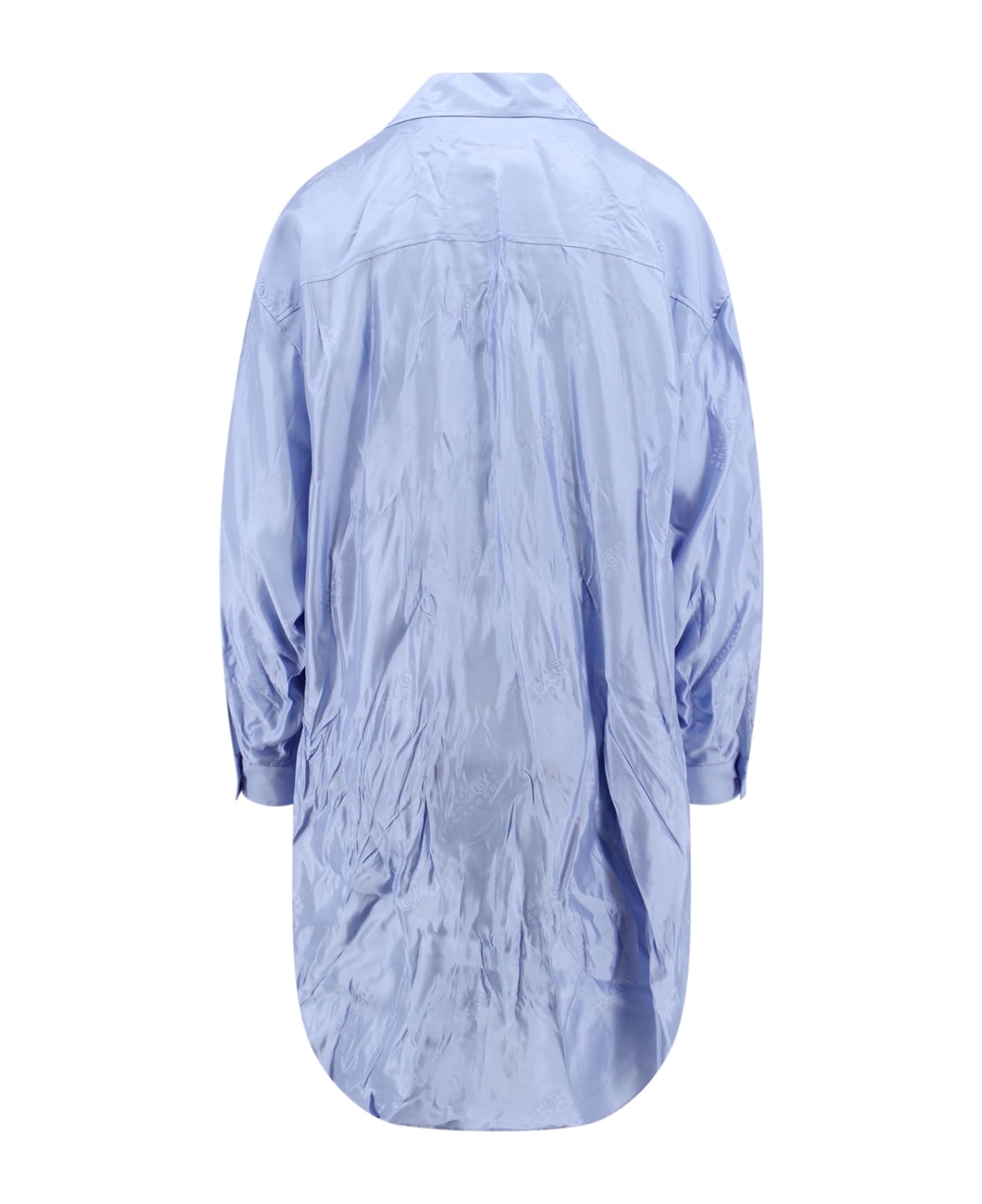 MM6 Maison Margiela Wrinkled-effect Dress - Blue シャツ